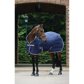 Weatherbeeta Medium Stable Rug Comfitec 210D Channel Quilt Standard Neck 220g Navy/Silver/Red Weatherbeeta Medium Stable Rug Comfitec 210D Channel Quilt Standard Neck 220g Navy/Silver/Red