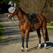 WeatherBeeta Fliegenmaske ComFiTec Hexi Ride On Fly mit Ohren Silber WeatherBeeta Fliegenmaske ComFiTec Hexi Ride On Fly mit Ohren Silber