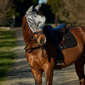 WeatherBeeta Fliegenmaske ComFiTec Hexi Ride On Fly mit Ohren Silber WeatherBeeta Fliegenmaske ComFiTec Hexi Ride On Fly mit Ohren Silber