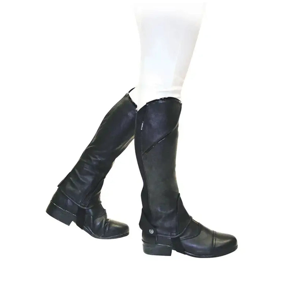 Dublin Chaps Stretch Fit Schwarz/Patent Piping