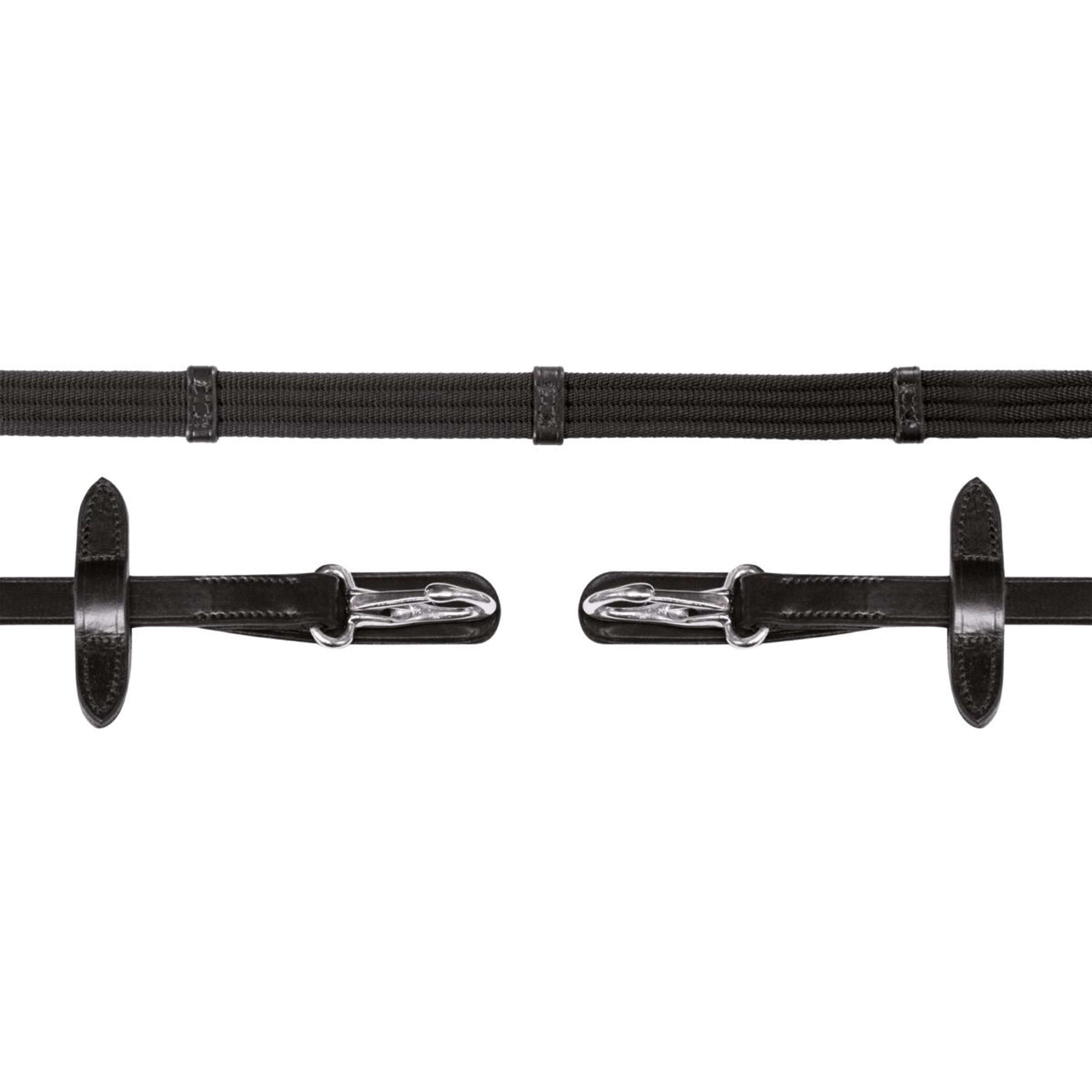 Schockemöhle Zügel Neo Line Clip Schwarz/Silber Schockemöhle Zügel Neo Line Clip Schwarz/Silber