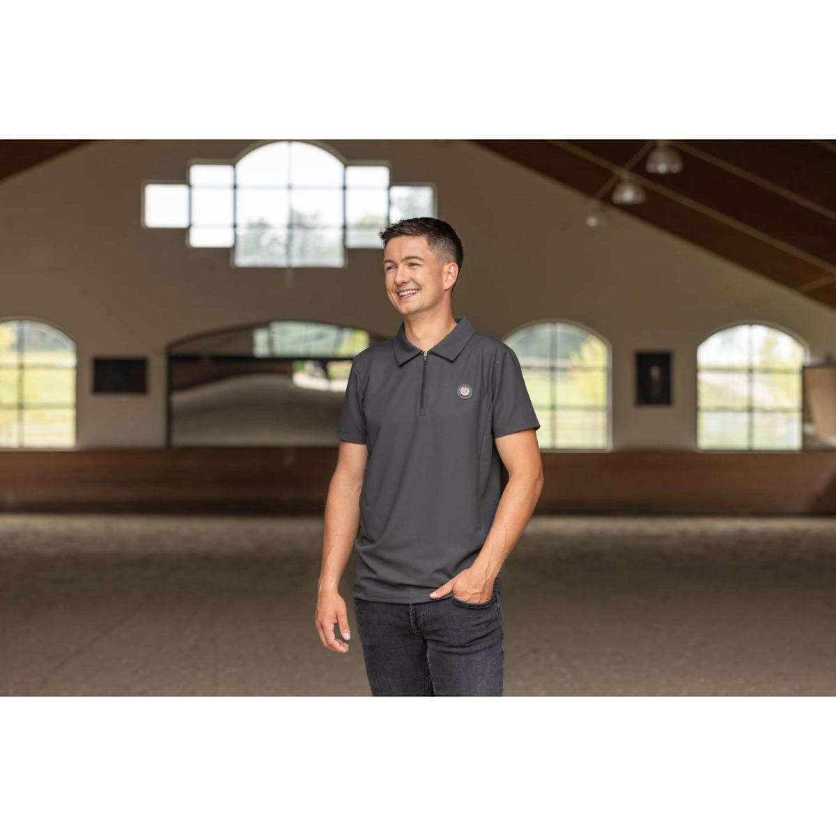 Covalliero Poloshirt Anniversary Herren Graphite