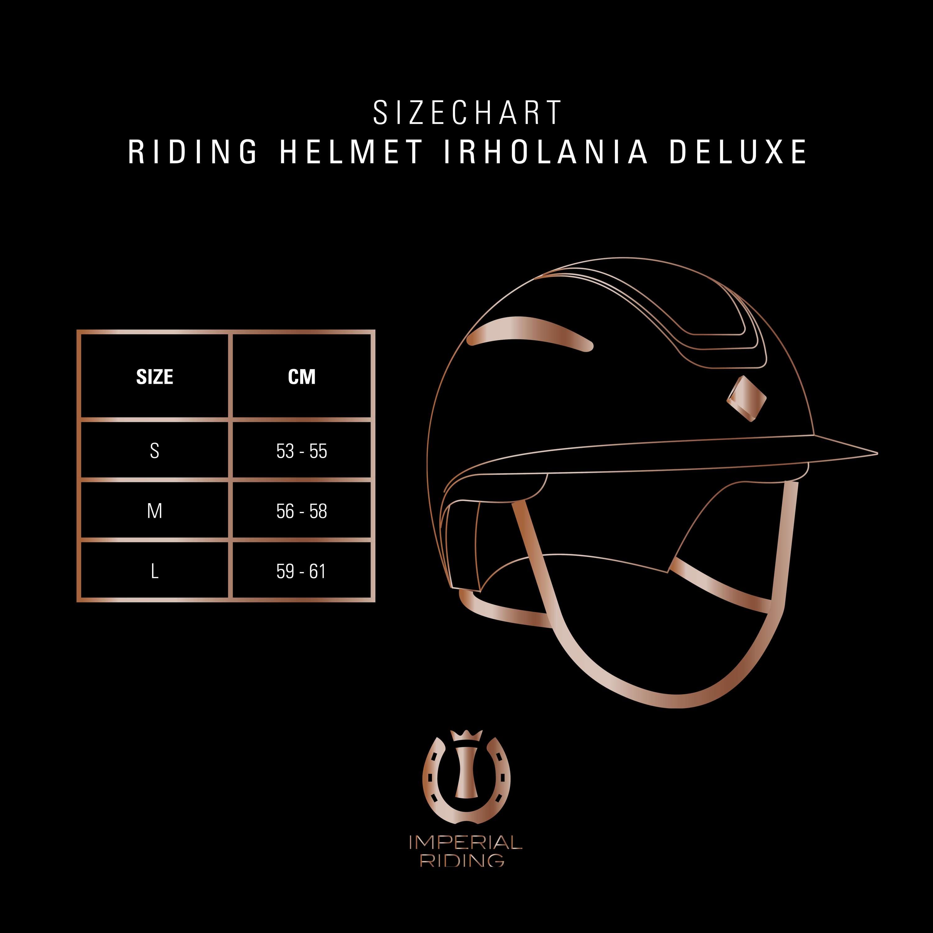 Imperial Riding Reithelm IRHOlania Deluxe Big Visor Schwarz