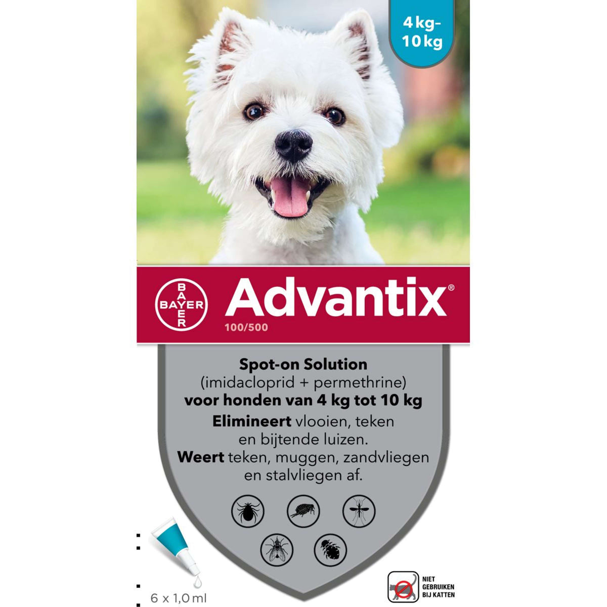 Advantix 100/500 Spot-On Hund 4-10kg