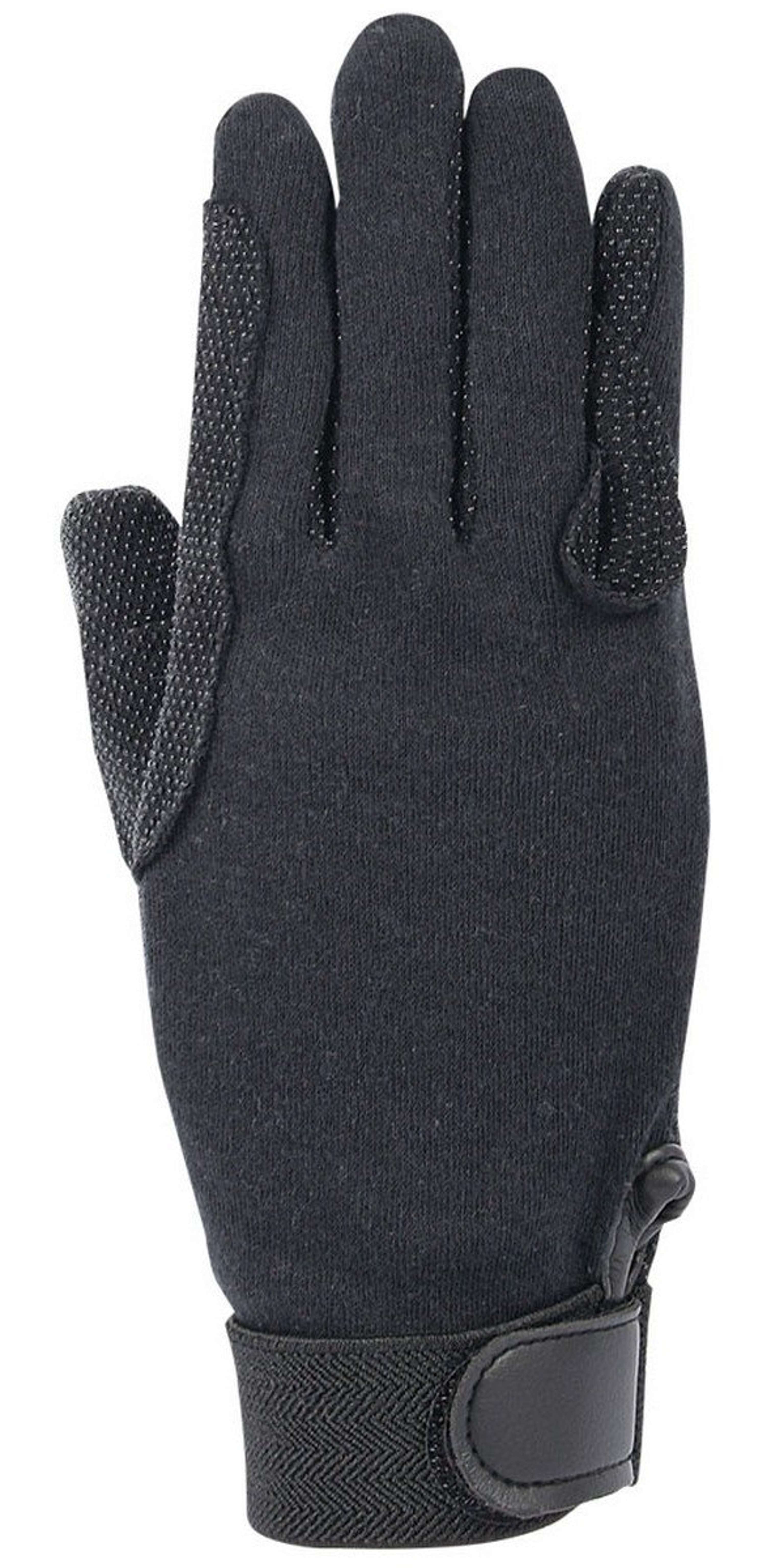 handschuhe schwarz baumwolle Harry's Horse Handschuhe Baumwolle Schwarz