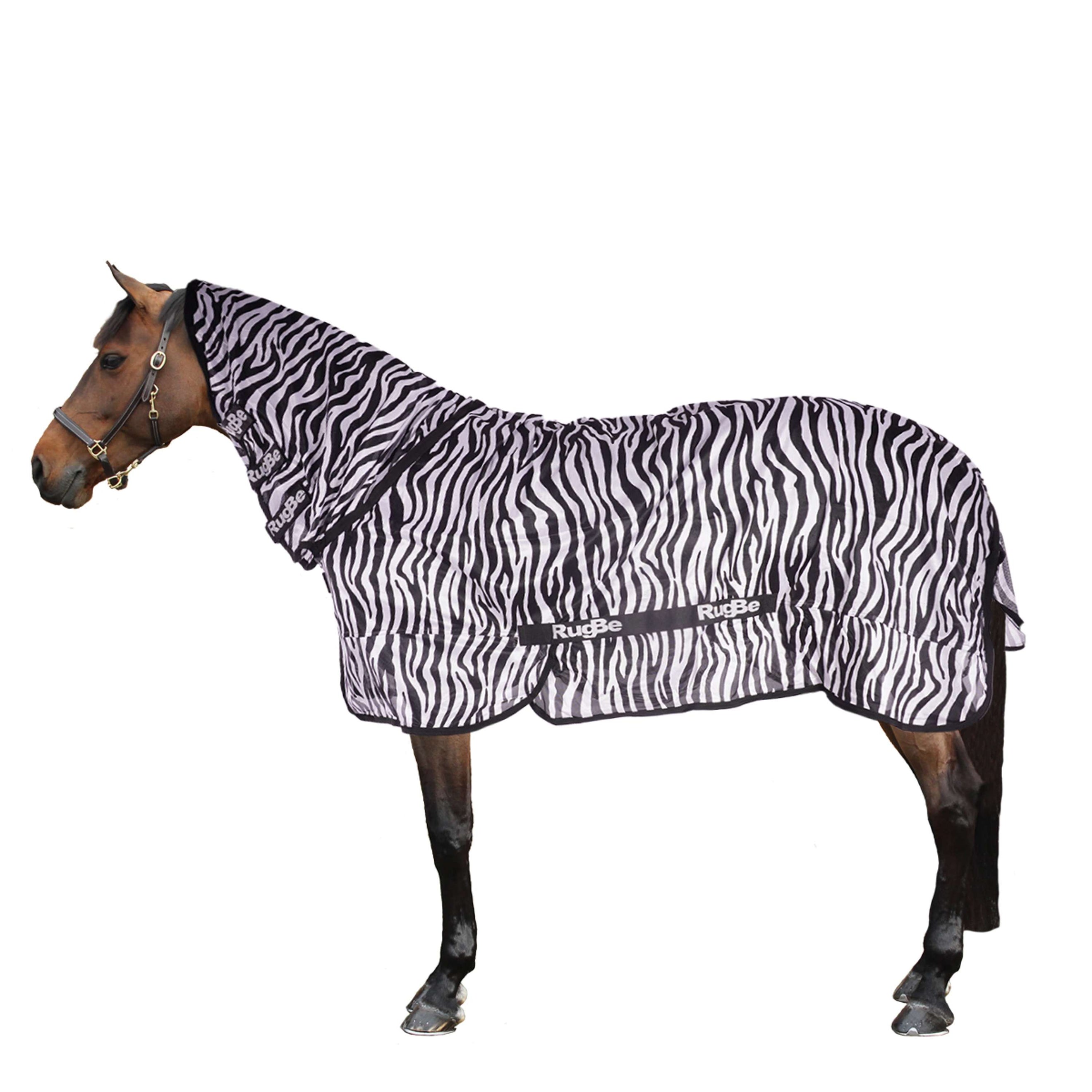 RugBe by Covalliero Fliegendecke mit Halsteil Zebra RugBe by Covalliero Fliegendecke mit Halsteil Zebra