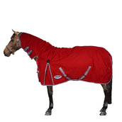 Weatherbeeta Winterdecke Comfitec Classic Combo Neck Medium/Lite 100g 600D 100g Rot/Silber/Navy