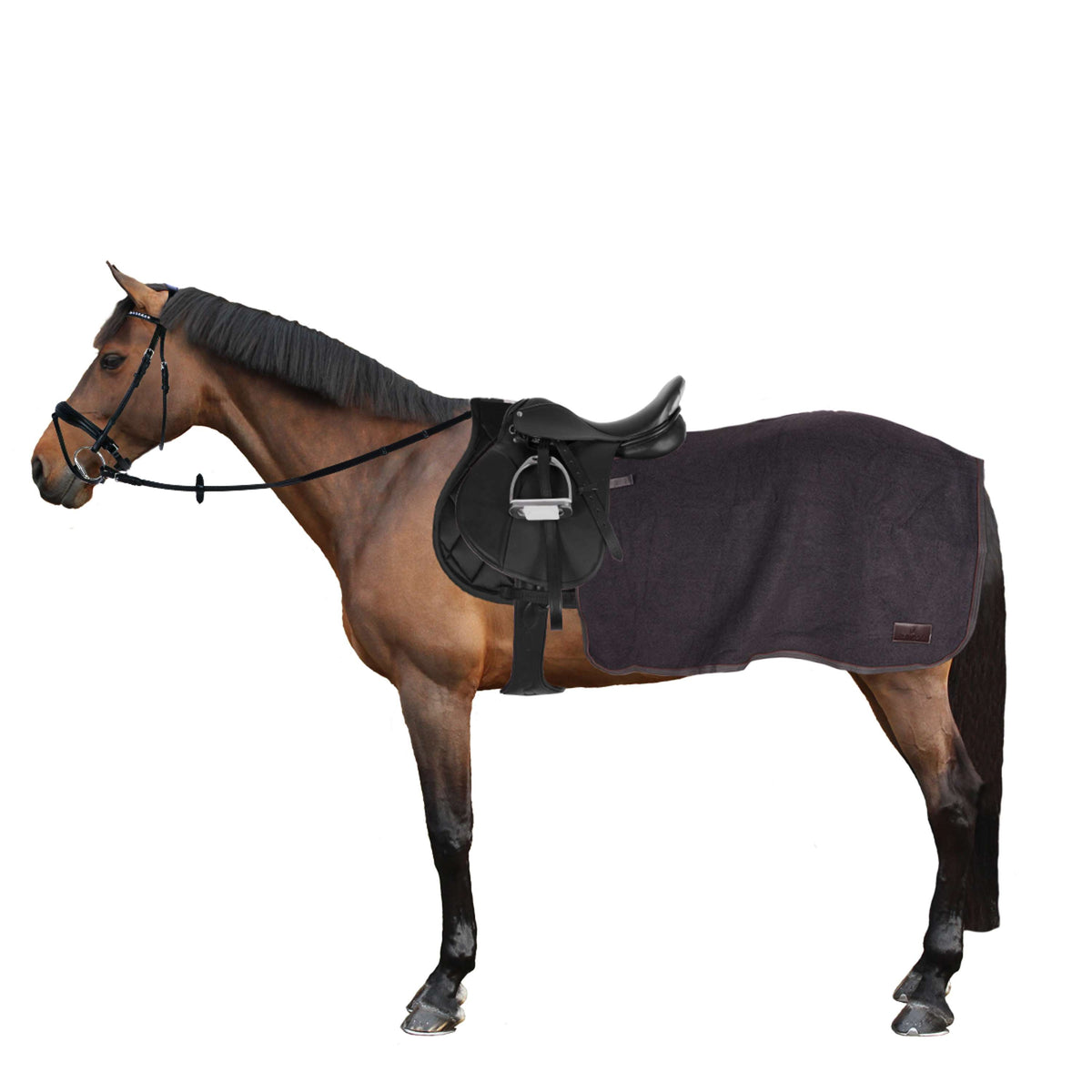 Kentucky Horsewear Ausreitdecke Quadratisch Heavy Fleece Dunkelgrau