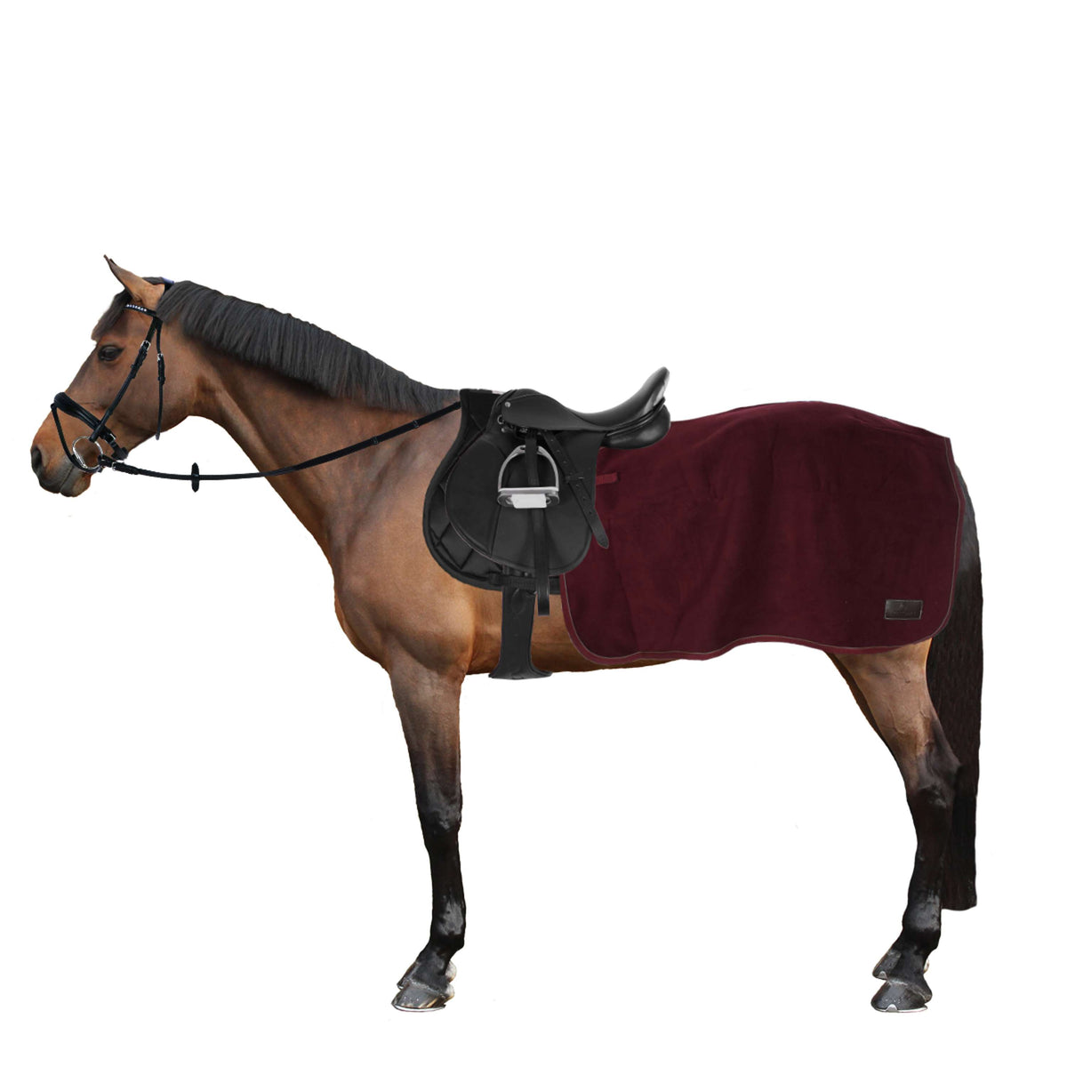 Kentucky Horsewear Ausreitdecke Quadratisch Heavy Fleece Bordeaux