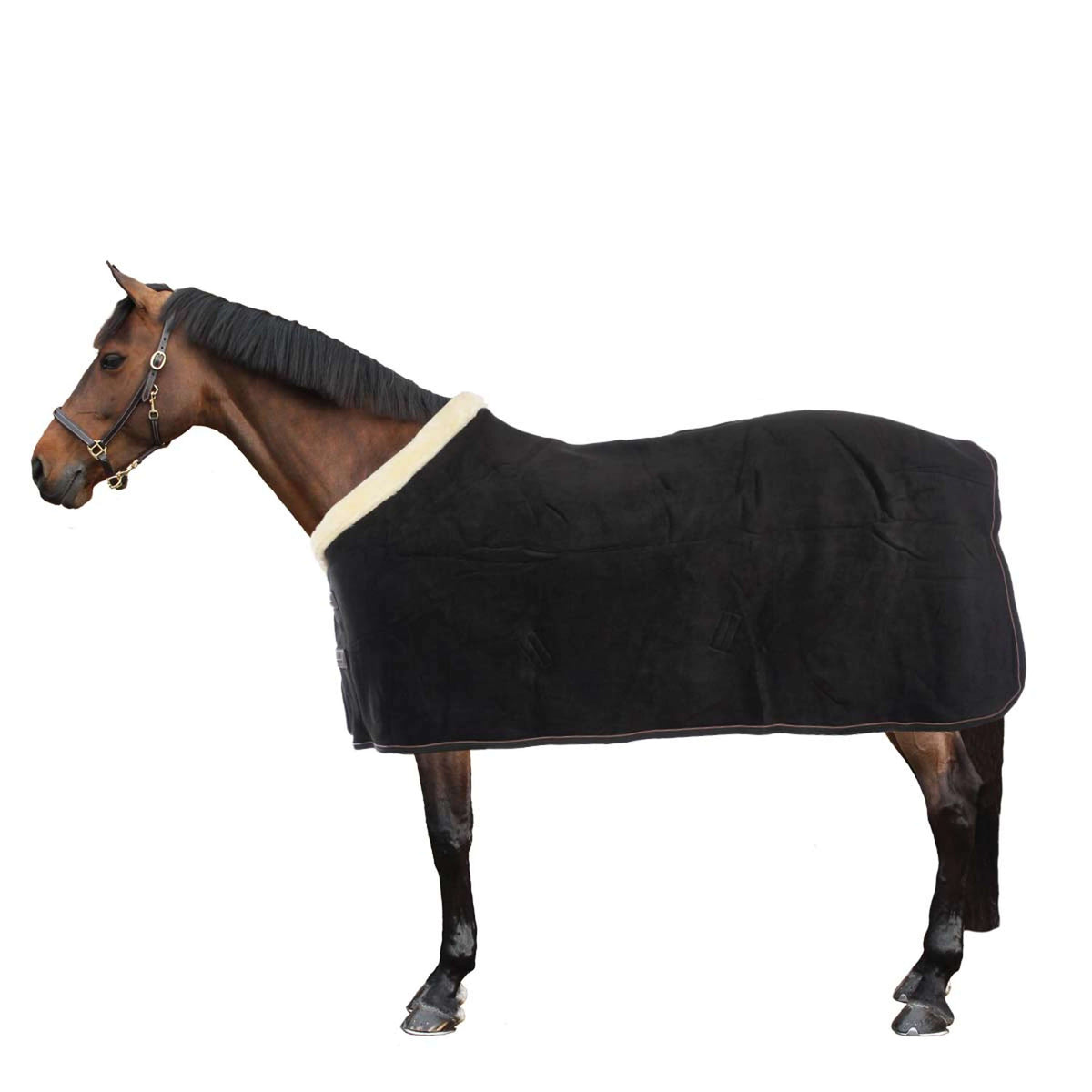 Kentucky Abschwitzdecke Show Fleece Heavy Schwarz