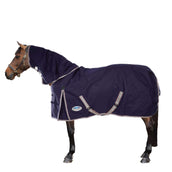 Weatherbeeta Regendecke Comfitec Essential Detach-A-Neck Lite Plus 1200D 50g Navy/Silver/Red