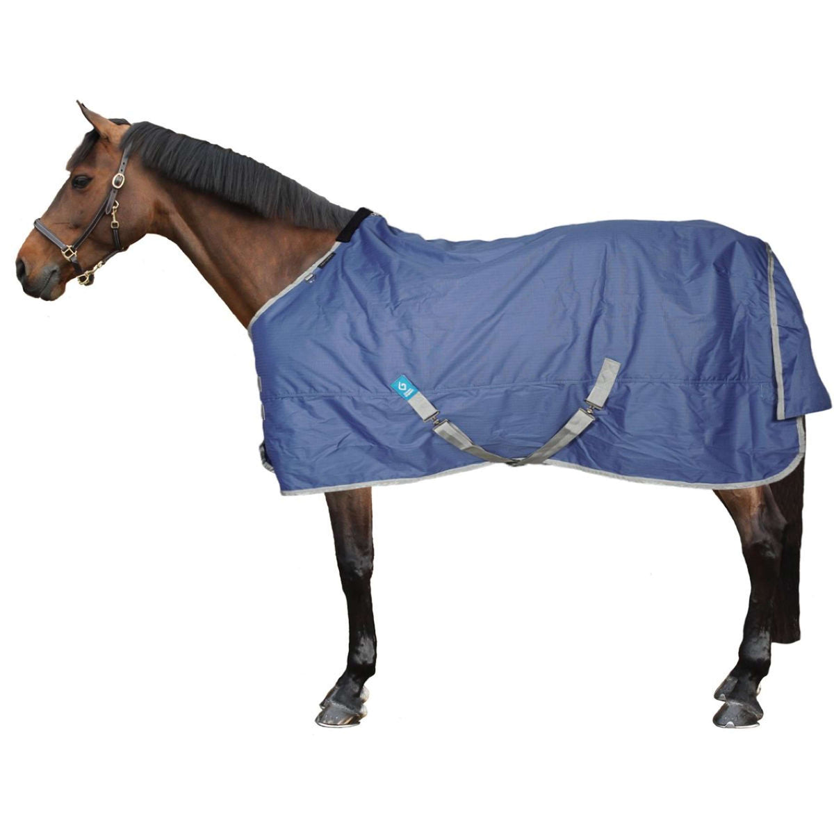 EQUITHÈME Outdoordecke Tyrex 600D 150g Recycelt Navy