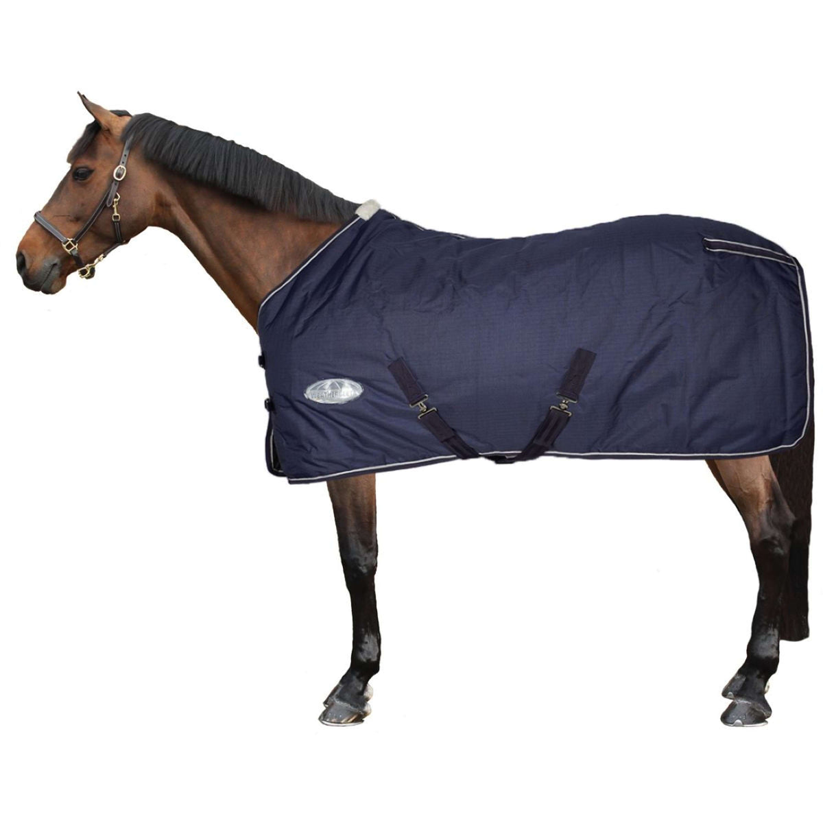 Weatherbeeta Stalldecke 1200D Standard Neck Medium Navy/Weiß