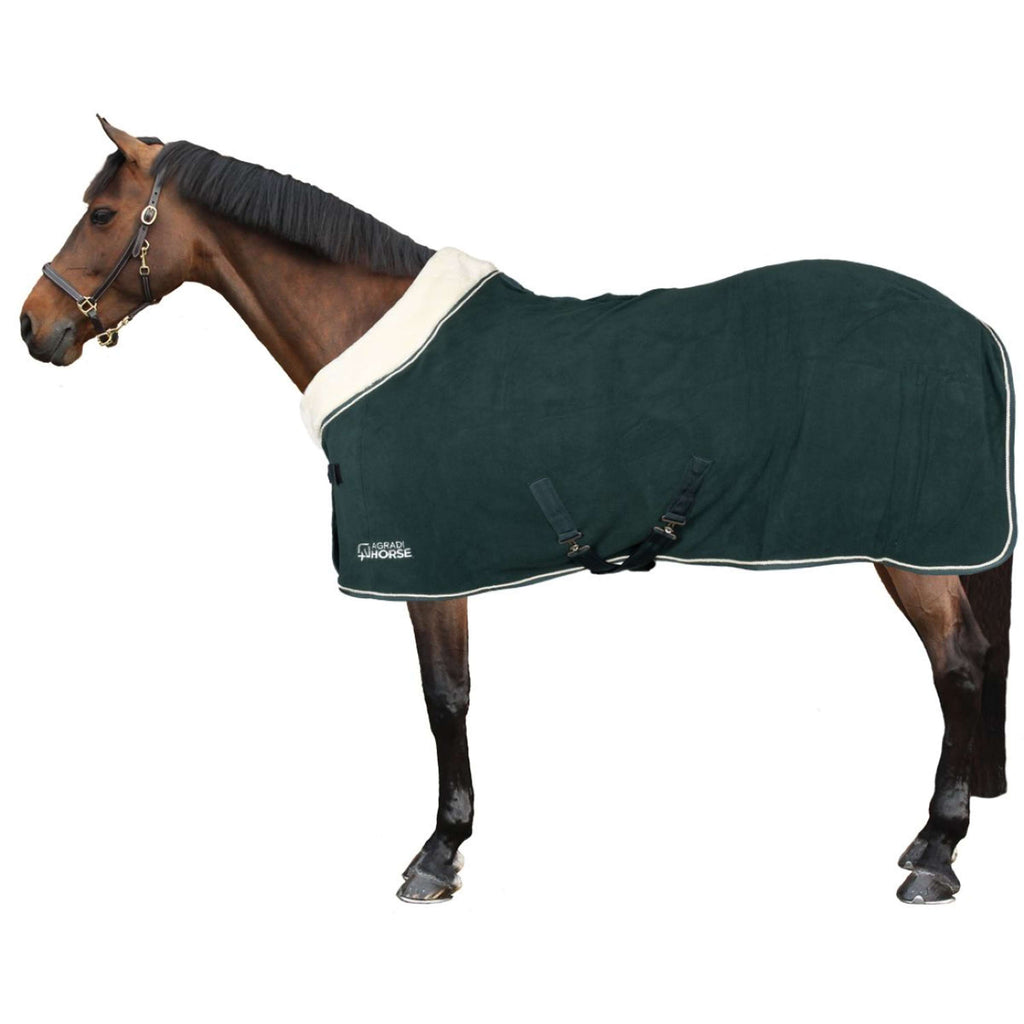 Agradi Horse Fleecedecke Modern Rosé Fir Green