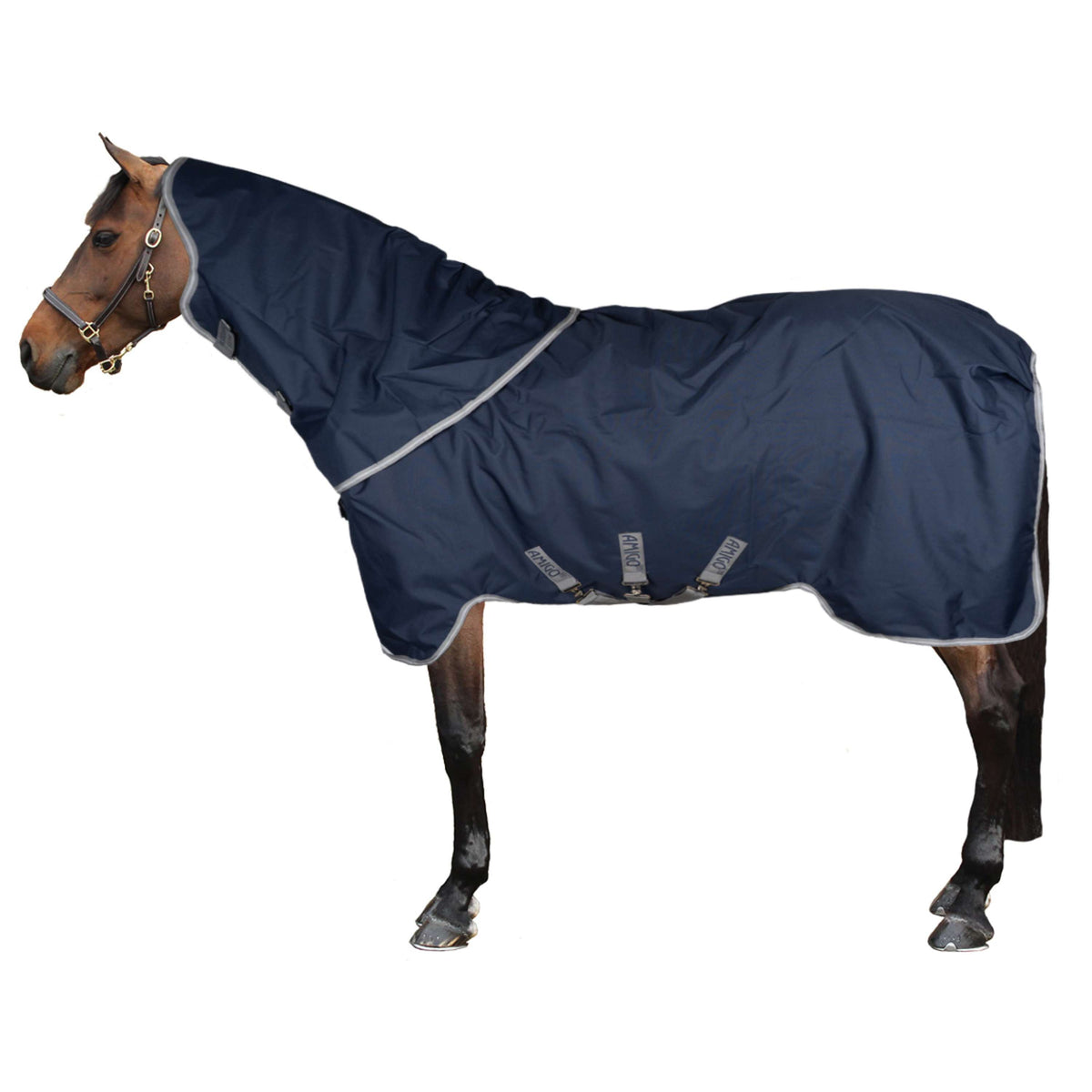 Amigo Turnout Rug FieldSafe Plus 1200D 0g Navy/Titanium Grey/Silver