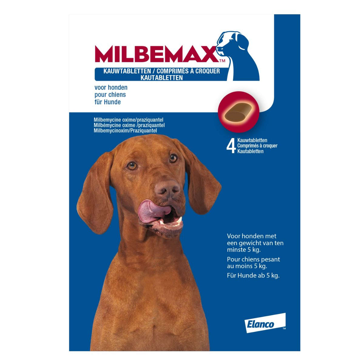 Milbemax Kautabletten Geschmacksvoll Großer Hund 4 Tabletten