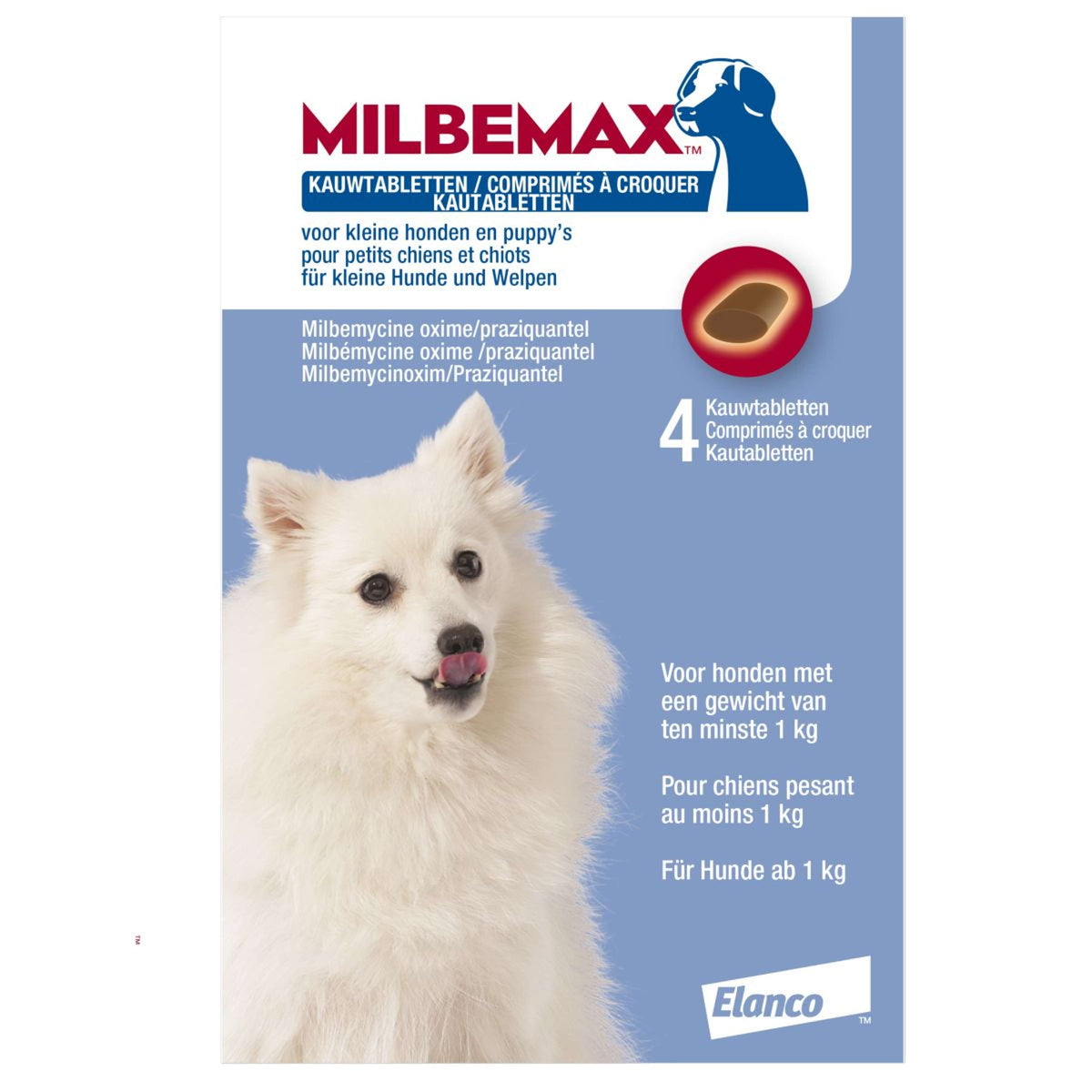 Milbemax Kautabletten Geschmacksvoll Kleiner Hund/Welpe 4 Tabletten