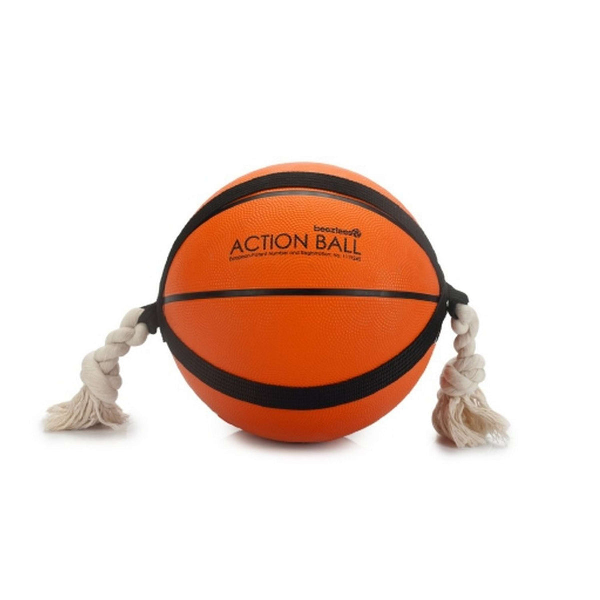 Beeztees Basketball Action mit Seil Orange