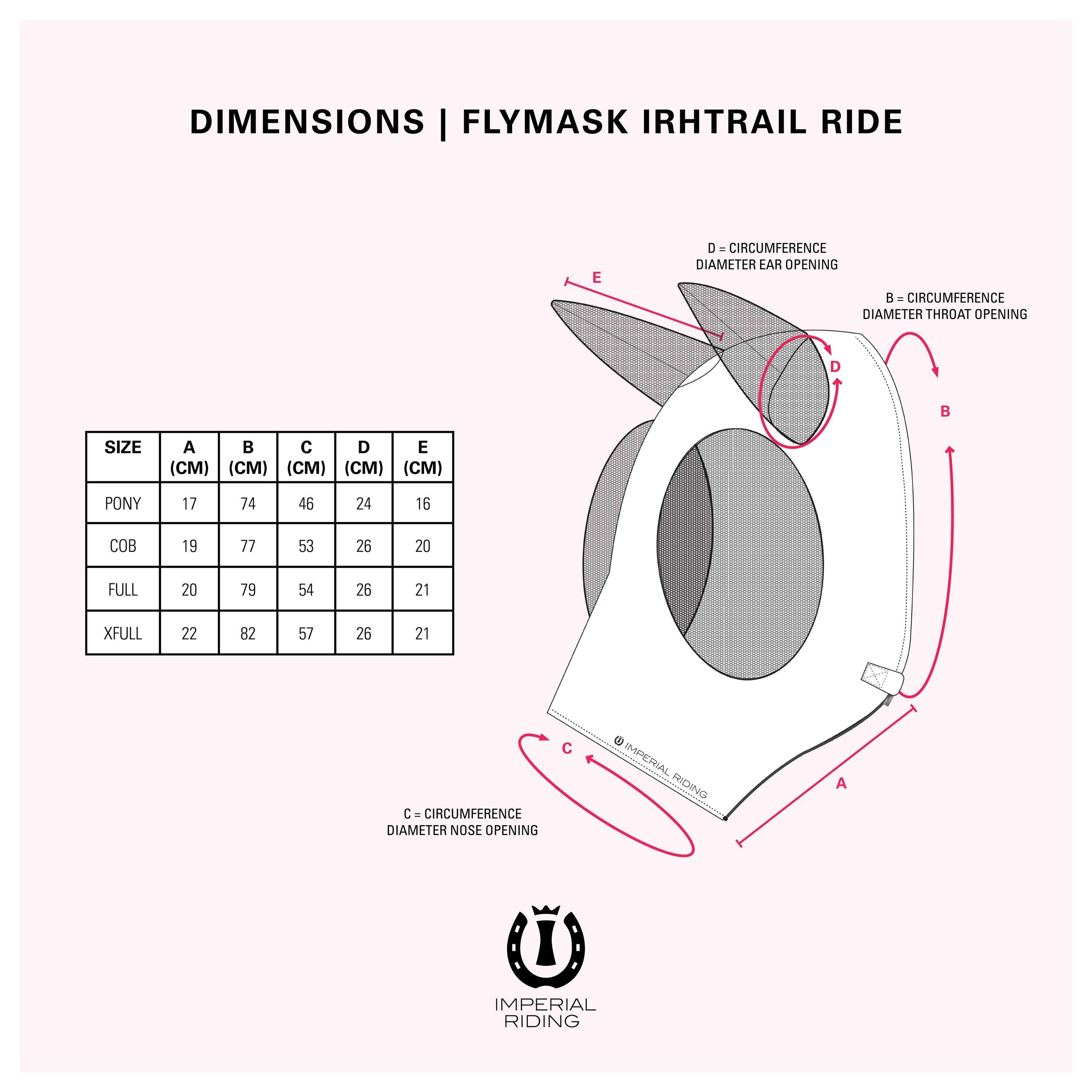Imperial Riding Fliegenmaske IRHTrail Ride Schwarz Imperial Riding Fliegenmaske IRHTrail Ride Schwarz