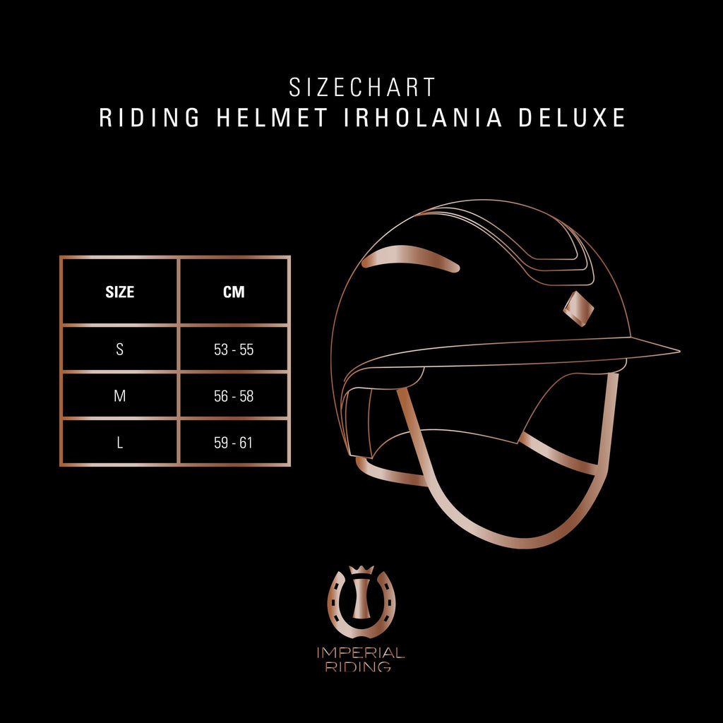 Imperial Riding Reithelm IRHOlania Deluxe Small Visor Schwarz