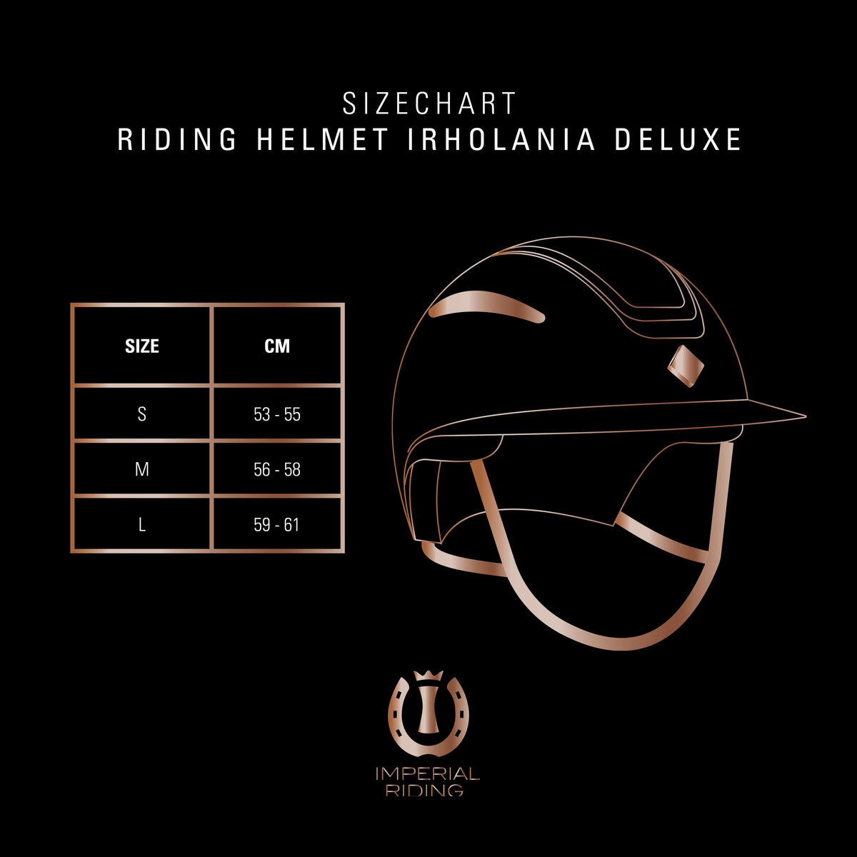 Imperial Riding Reithelm IRHOlania Deluxe Small Visor Schwarz