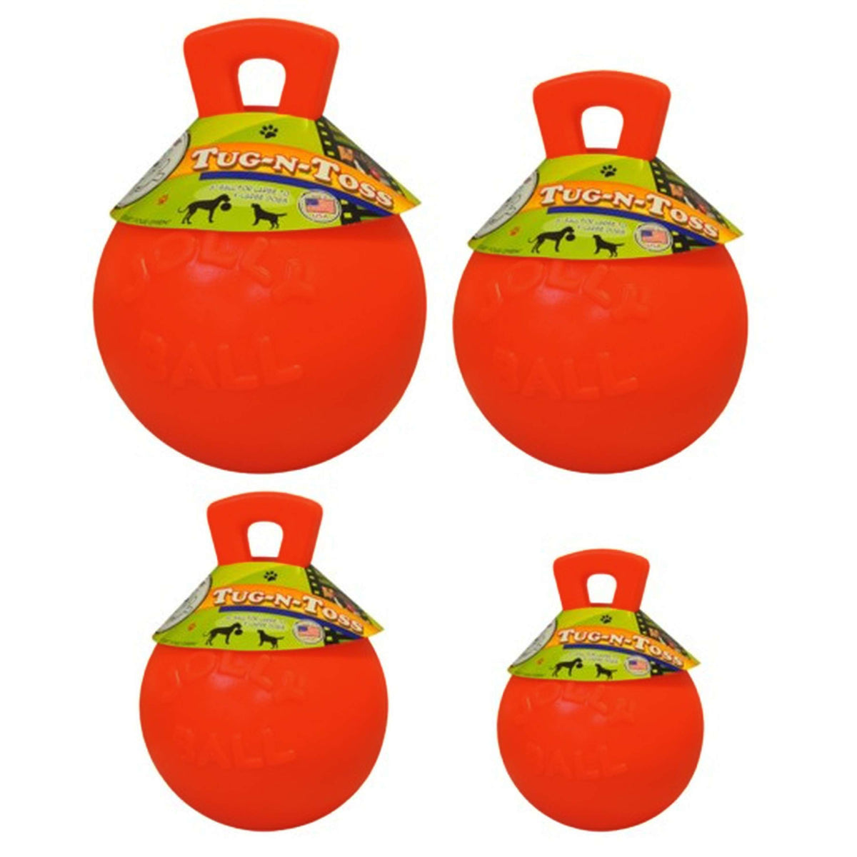 Jolly Ball Tug-n-Toss Orange