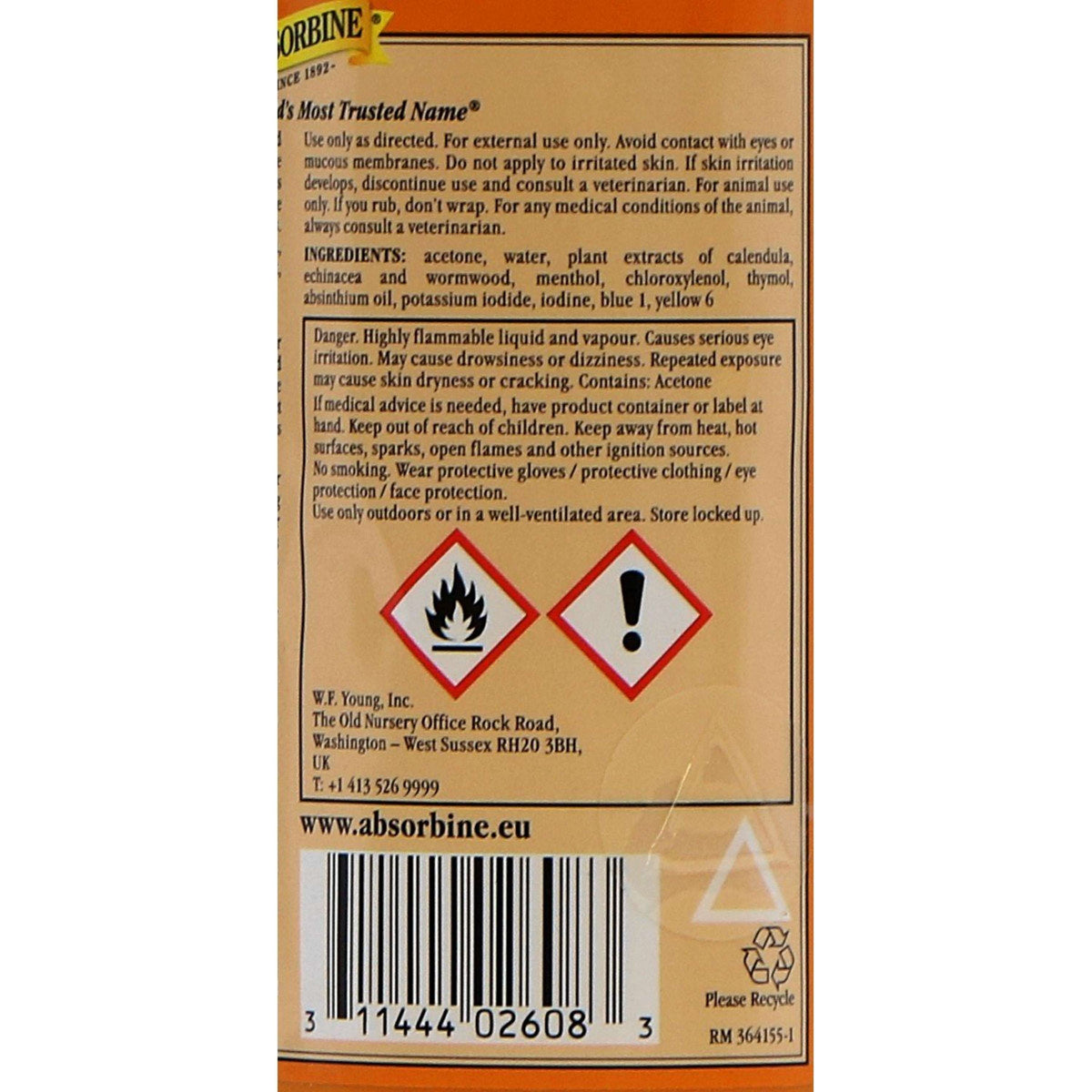 Absorbine Embrocation Liniment Liquid