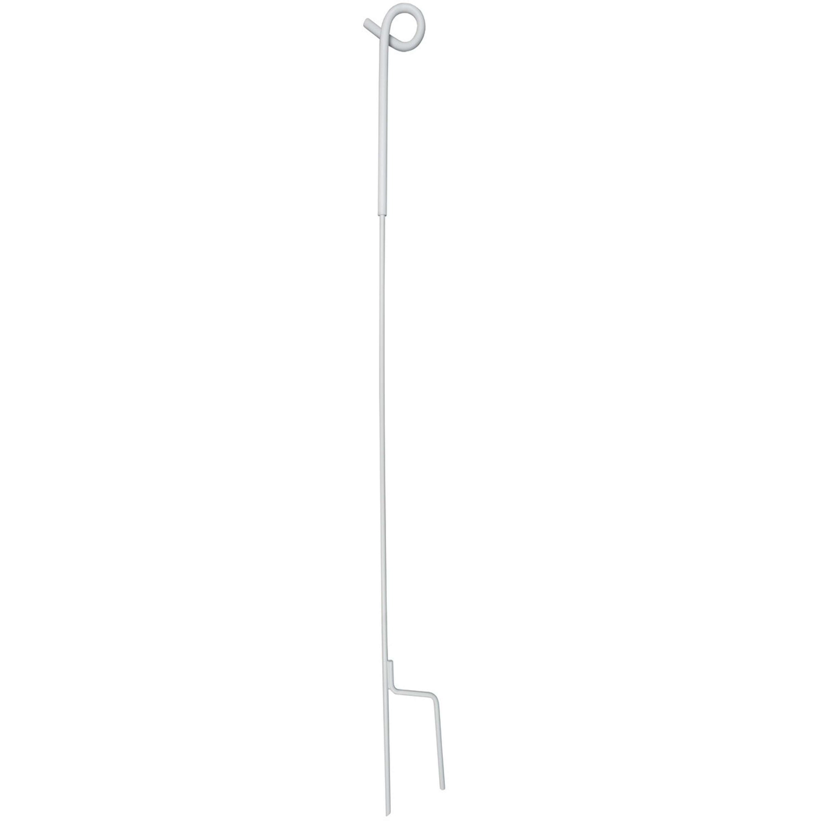 Agradi Power Metallpfahl 105cm Weiß