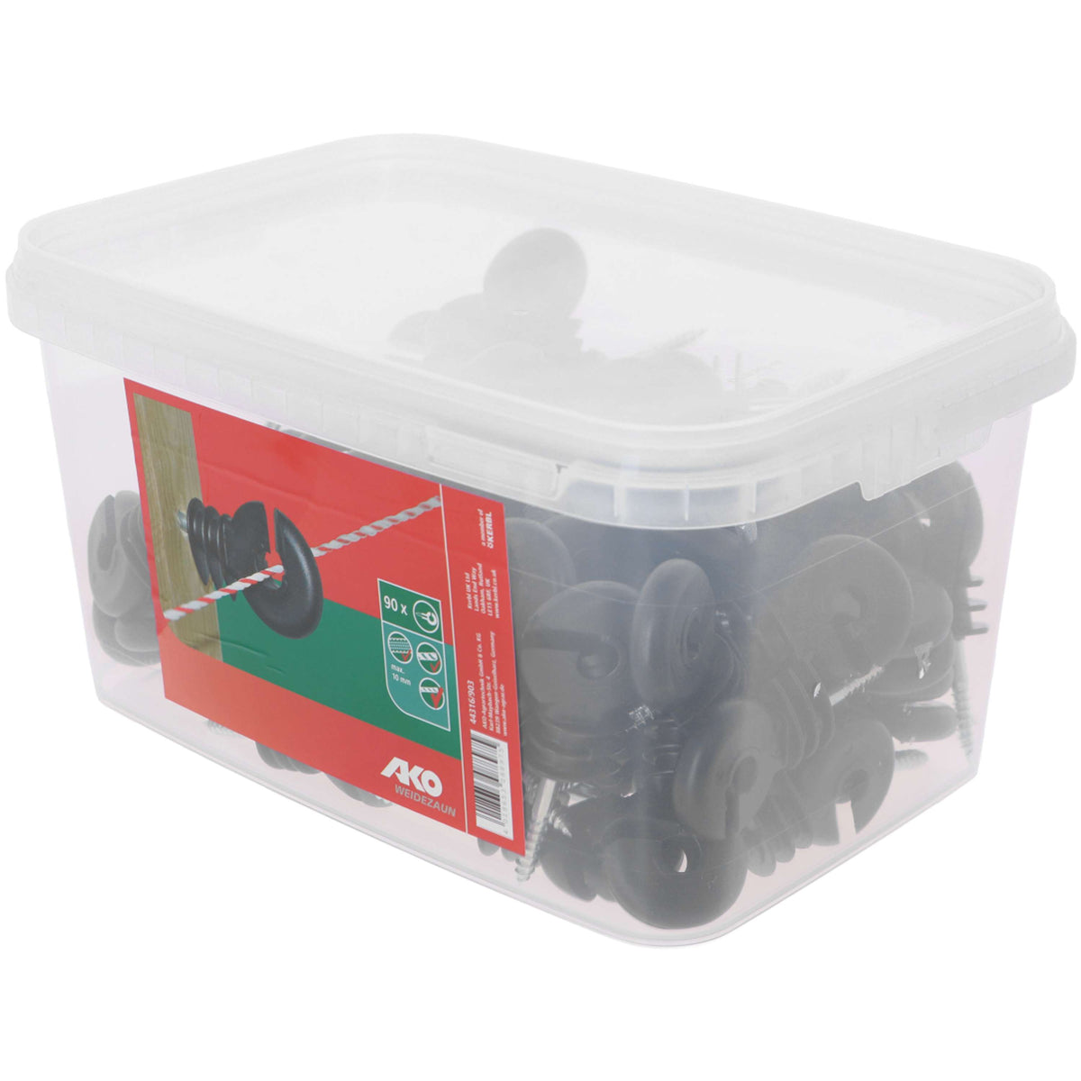 Ako Ringisolator ohne Metallkern Schwarz