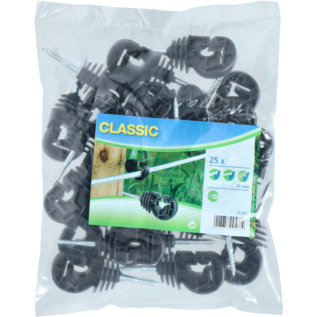 Ako Premium Kombi Ringisolator 25 Stück Schwarz
