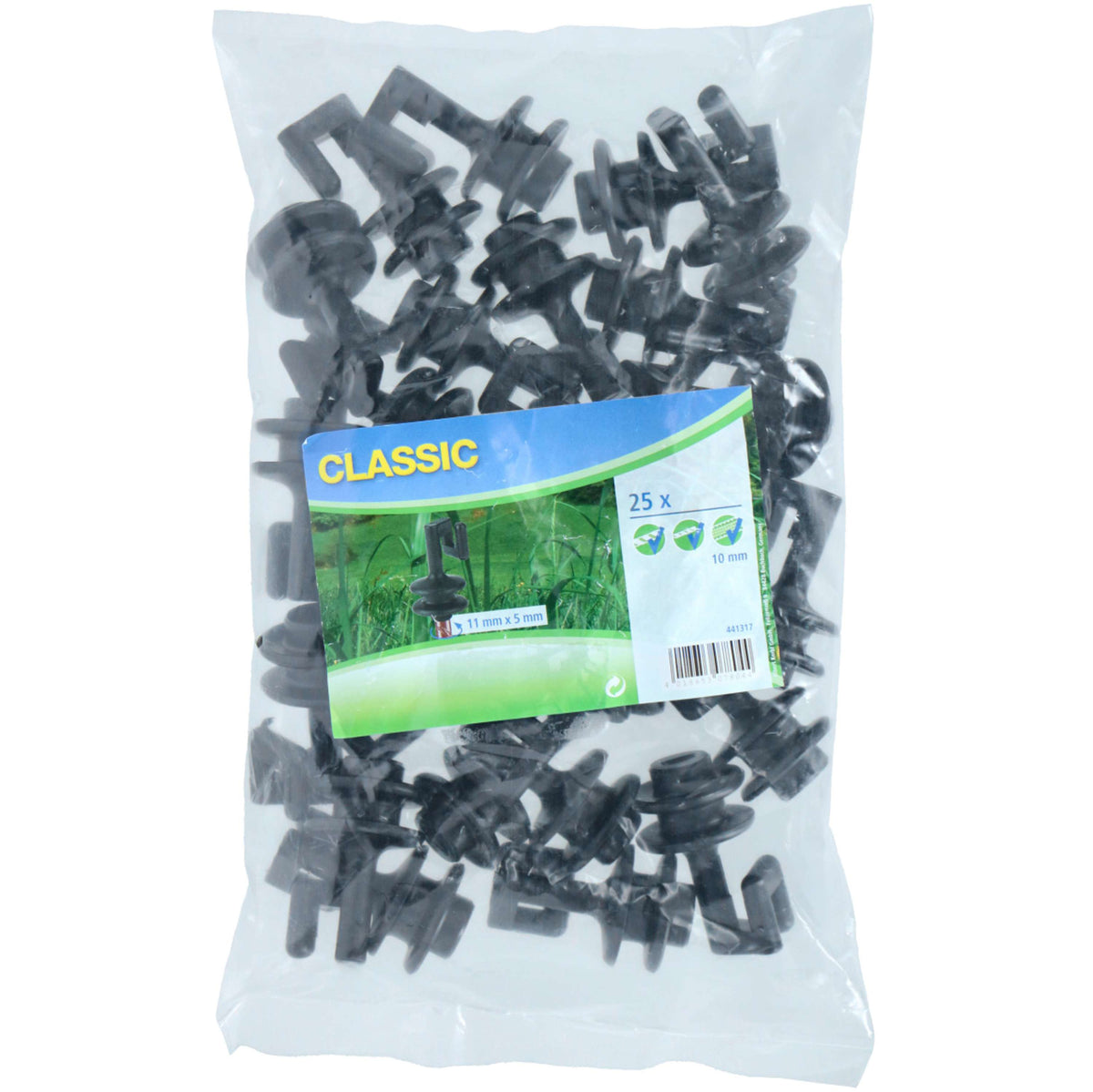 Ako Topisolator Seil/Draht Stahlpfahl Oval Schwarz