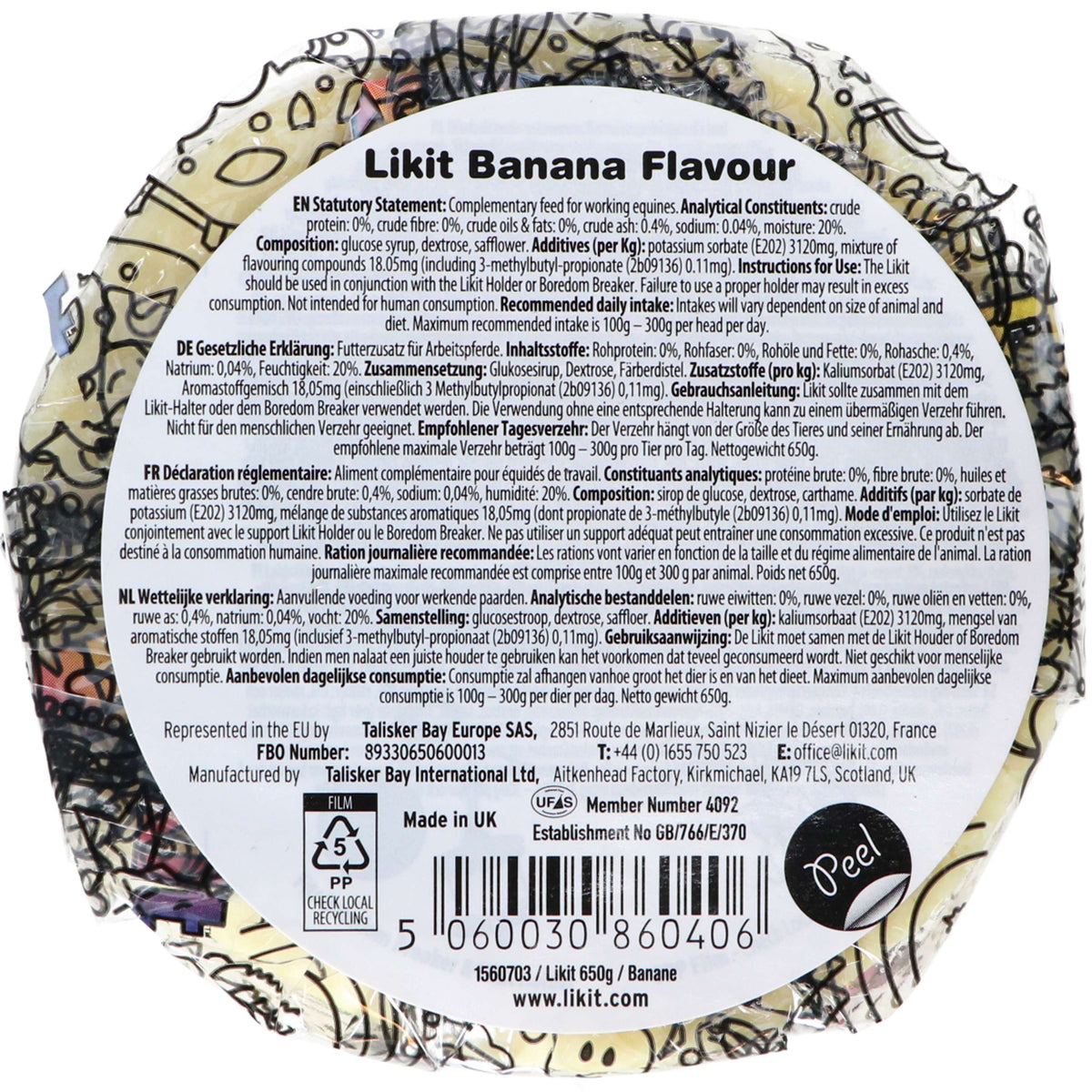 Likit Leckstein 650g Banane