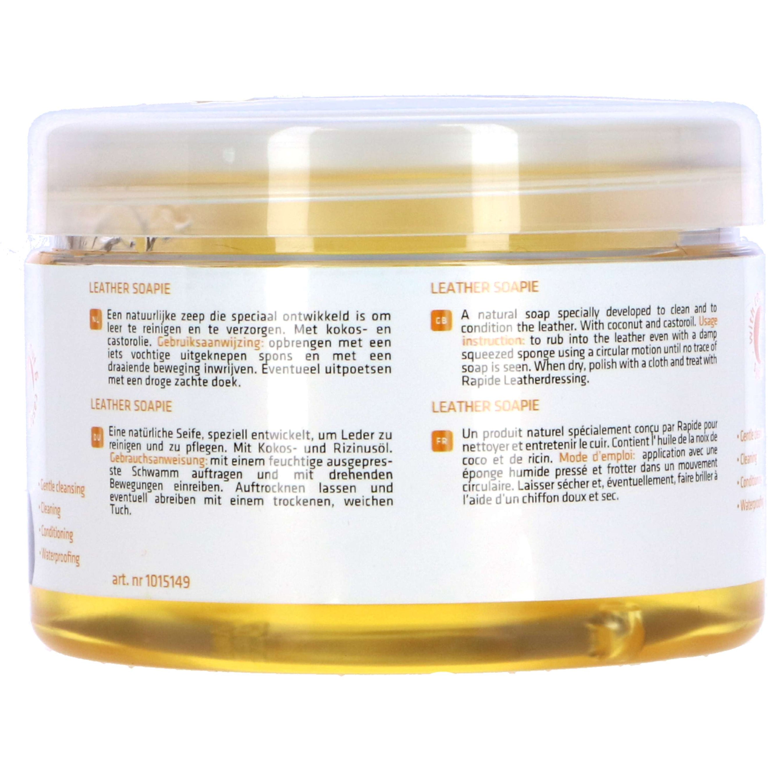 Rapide Sattelseife Leather Soapie mit Schwamm Beige Rapide Sattelseife Leather Soapie mit Schwamm Beige