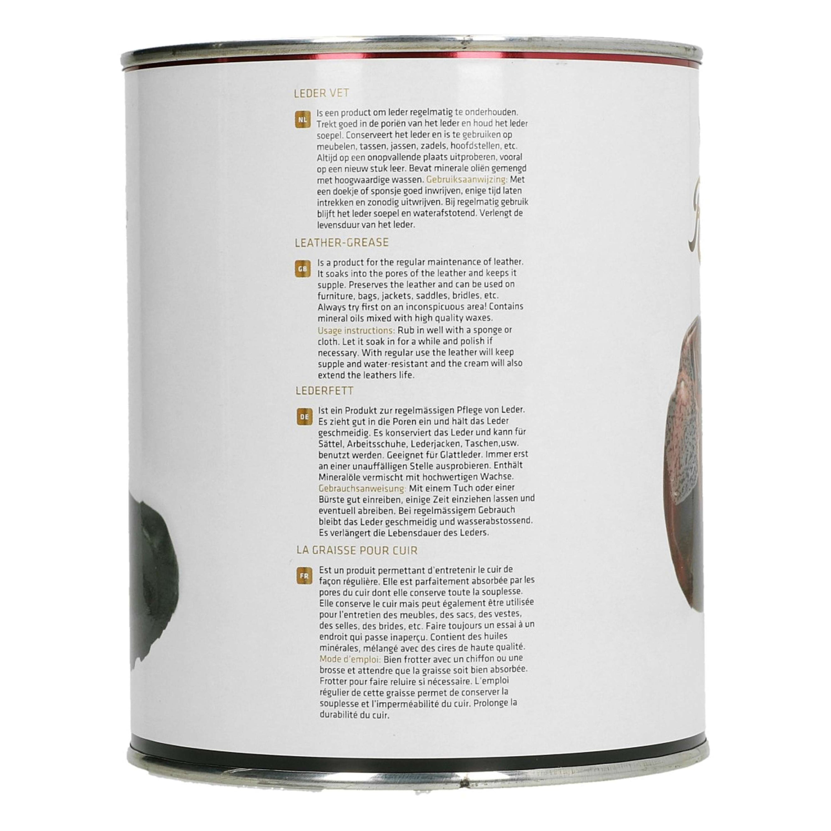 Rapide Lederfett 1L Schwarz Rapide Lederfett 1L Schwarz