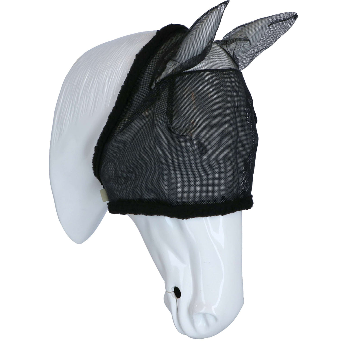 Harry's Horse Fliegennetz Gesichtsmaske Ohren Syntetic Fell Schwarz