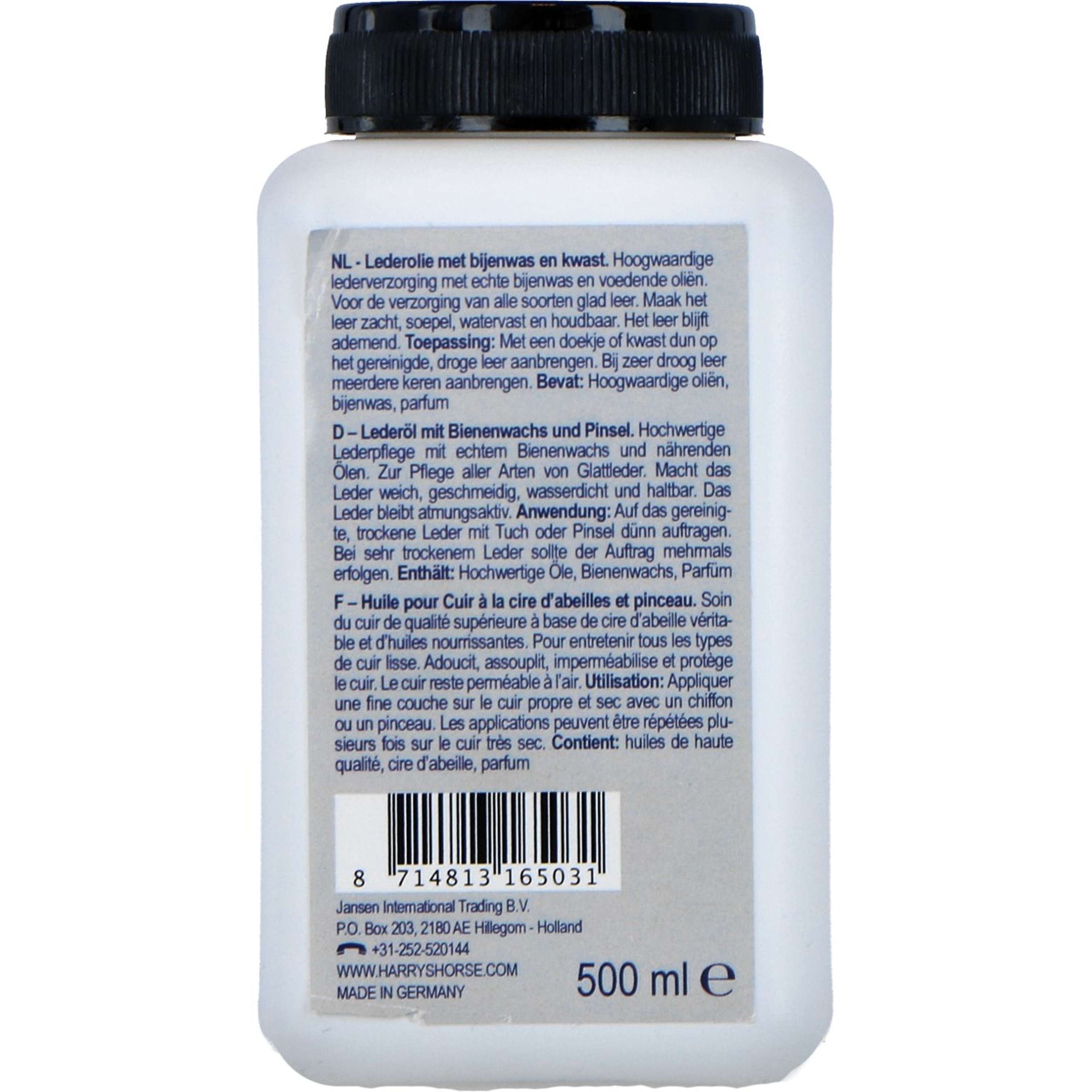 Harry's Horse Lederöl mit Bienenwachs und Pinsel Harry's Horse Lederöl mit Bienenwachs und Pinsel