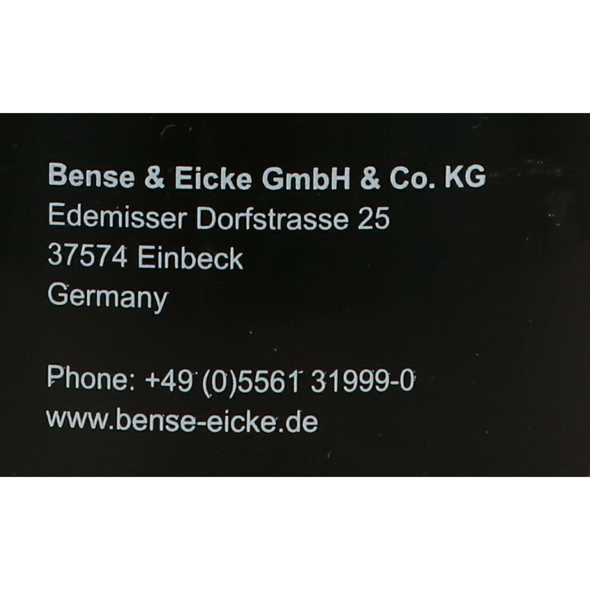 Bense & Eicke Lederfett Schwarz