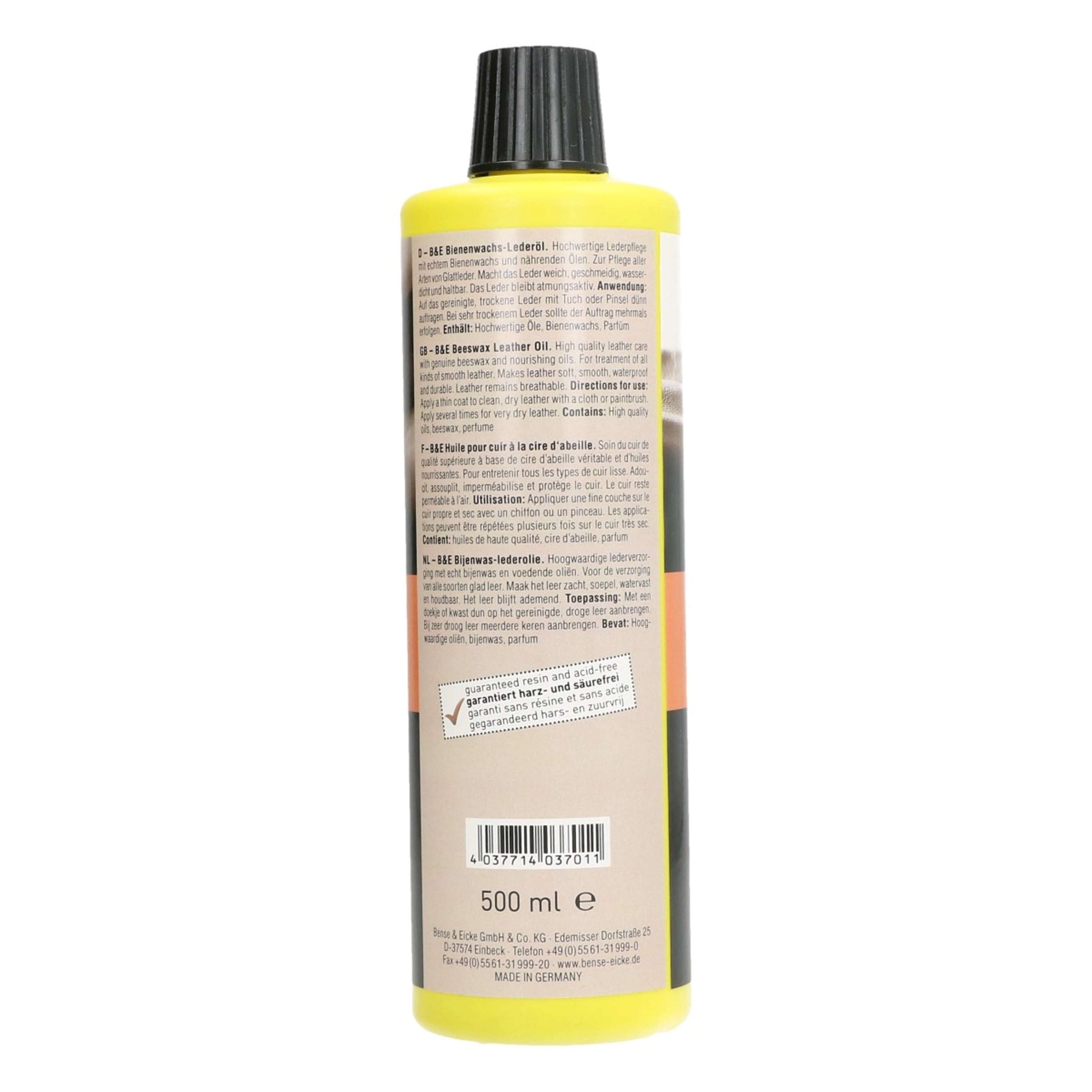 Bense & Eicke Lederöl mit Bienenwachs Bense & Eicke Lederöl mit Bienenwachs
