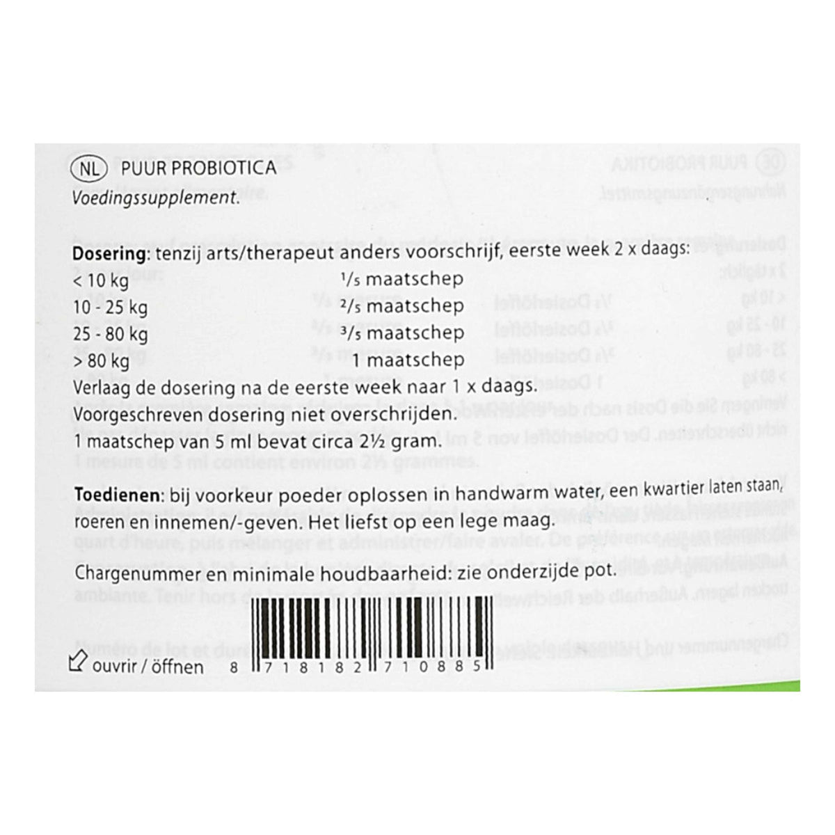 PUUR Probiotic/Probiotica Pferd/Pony