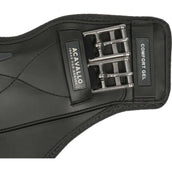 Acavallo Sattelgurt Comfort Gel Kurz mit Bauchlatz Schwarz