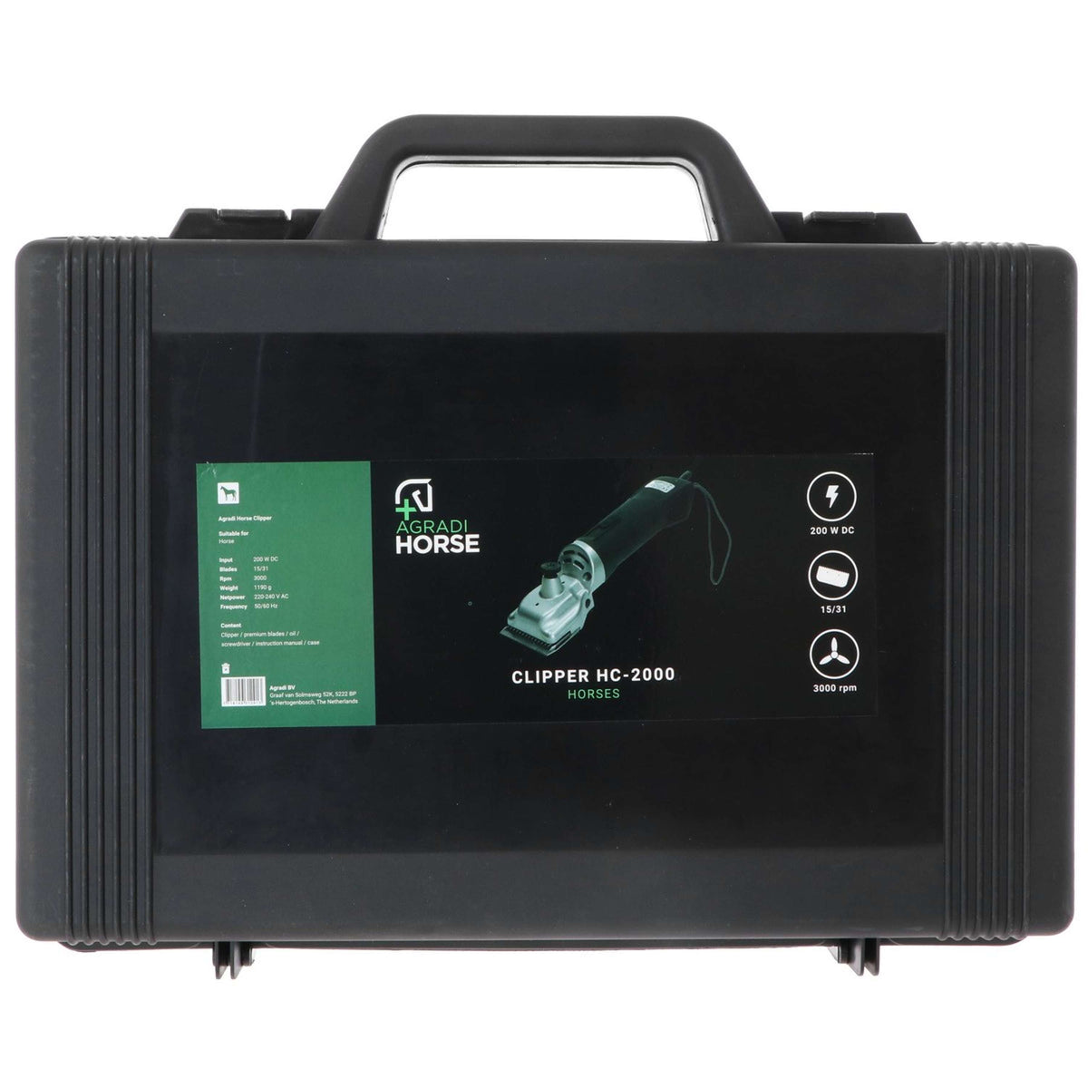 Agradi Horse Schermaschine HC-2000 Pferd/Rind Grün