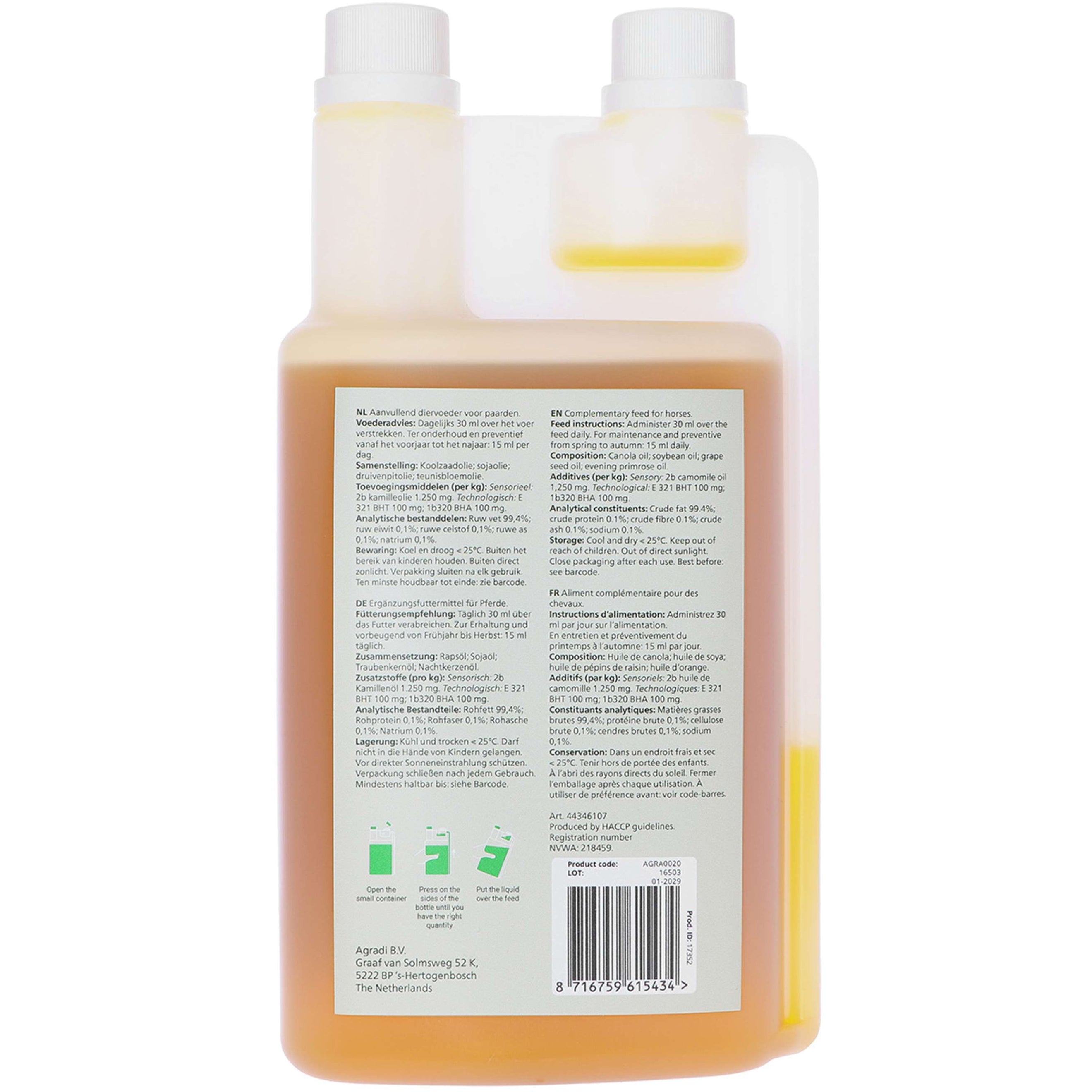 Agradi Health Skin Support Feed Oil Agradi Health Skin Support Feed Oil