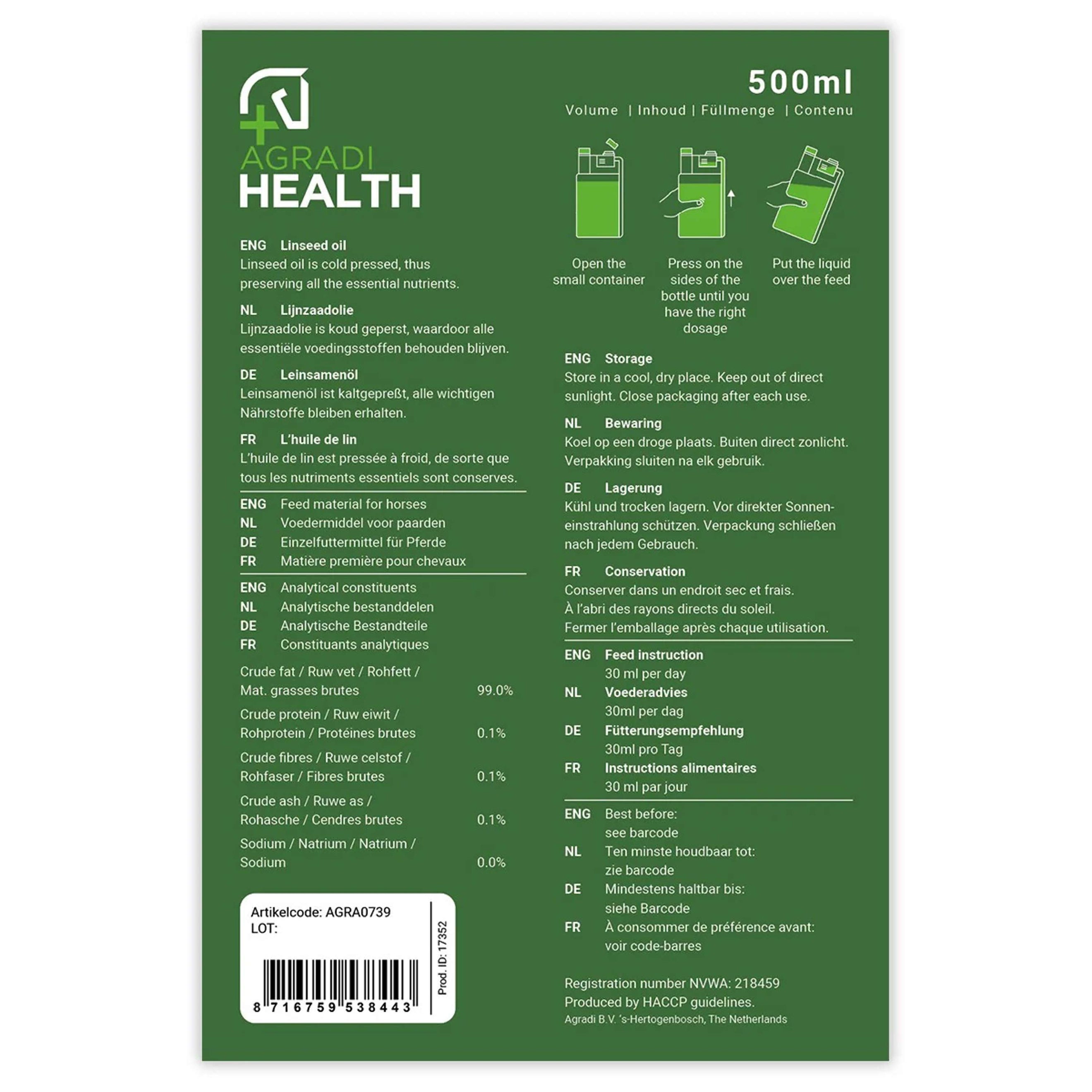 Agradi Health Leinöl Plus Agradi Health Leinöl Plus