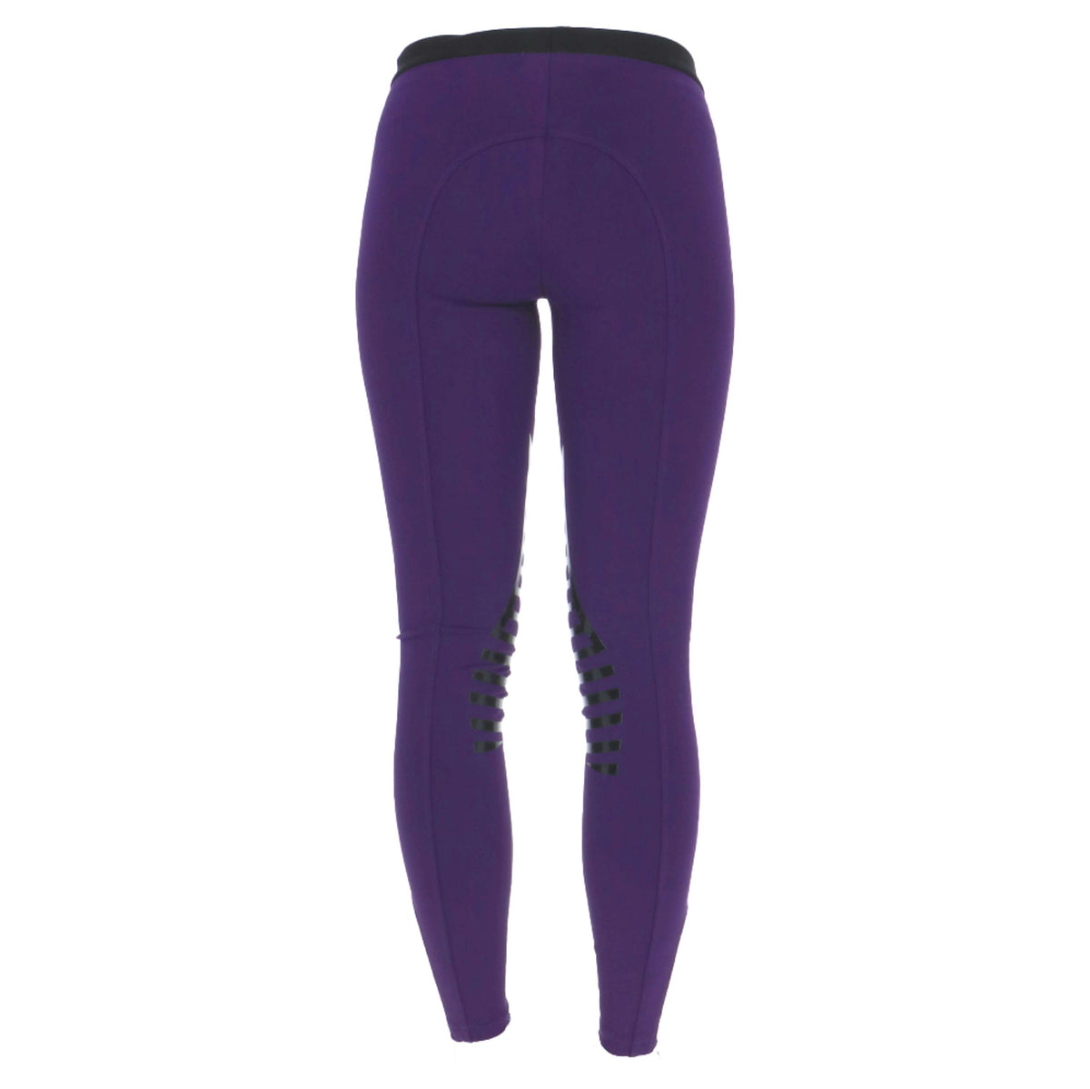 HKM Reitleggings Starlight Silikon Kniebesatz Kinder Purpur/Schwarz