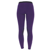 HKM Reitleggings Starlight Silikon Kniebesatz Kinder Purpur/Schwarz