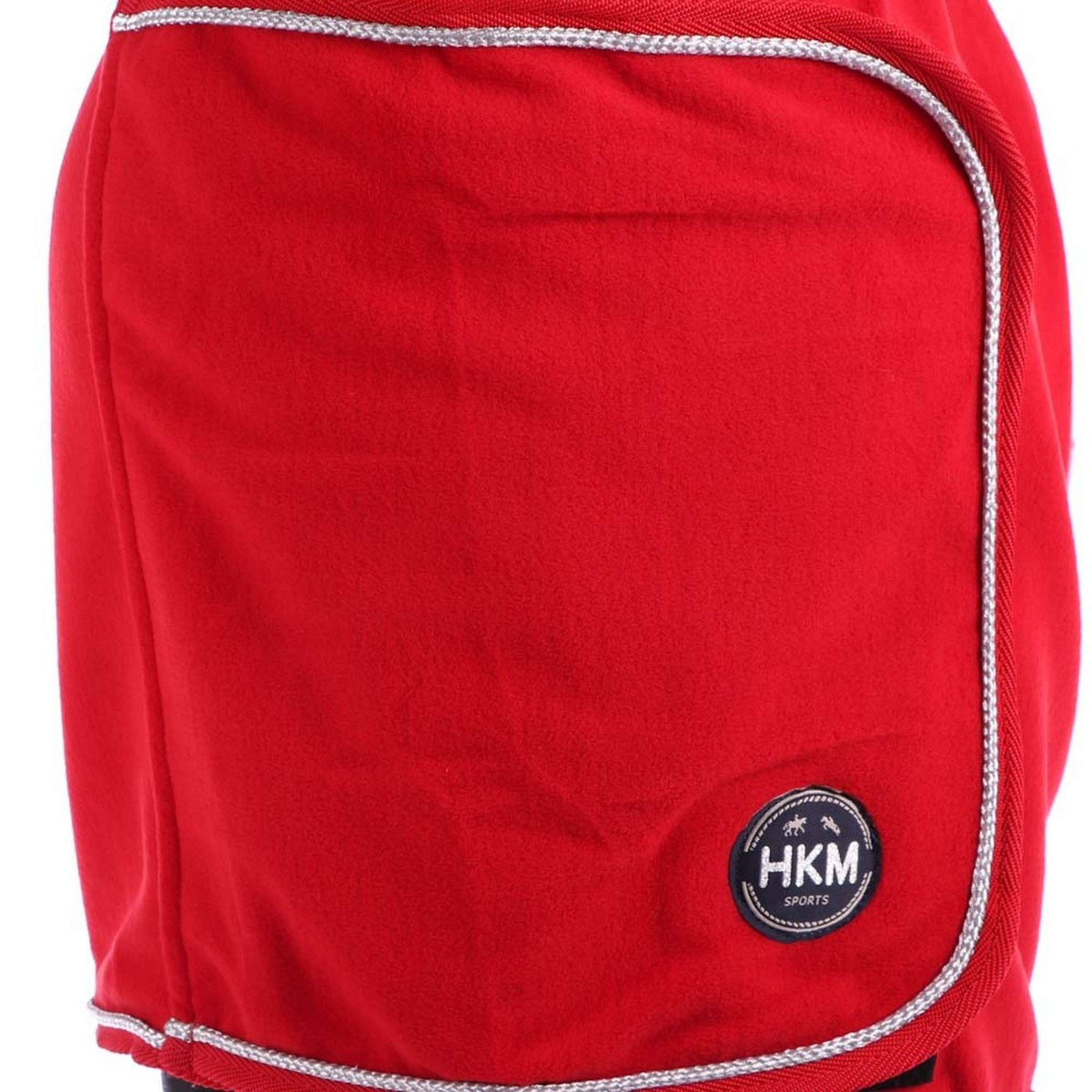 HKM Fleecedecke mit Kragen Rot HKM Fleecedecke mit Kragen Rot