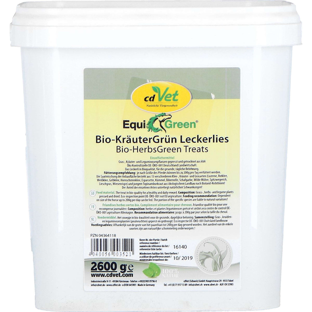 cdVet EquiGreen Bio-Kräuterbonbons grün