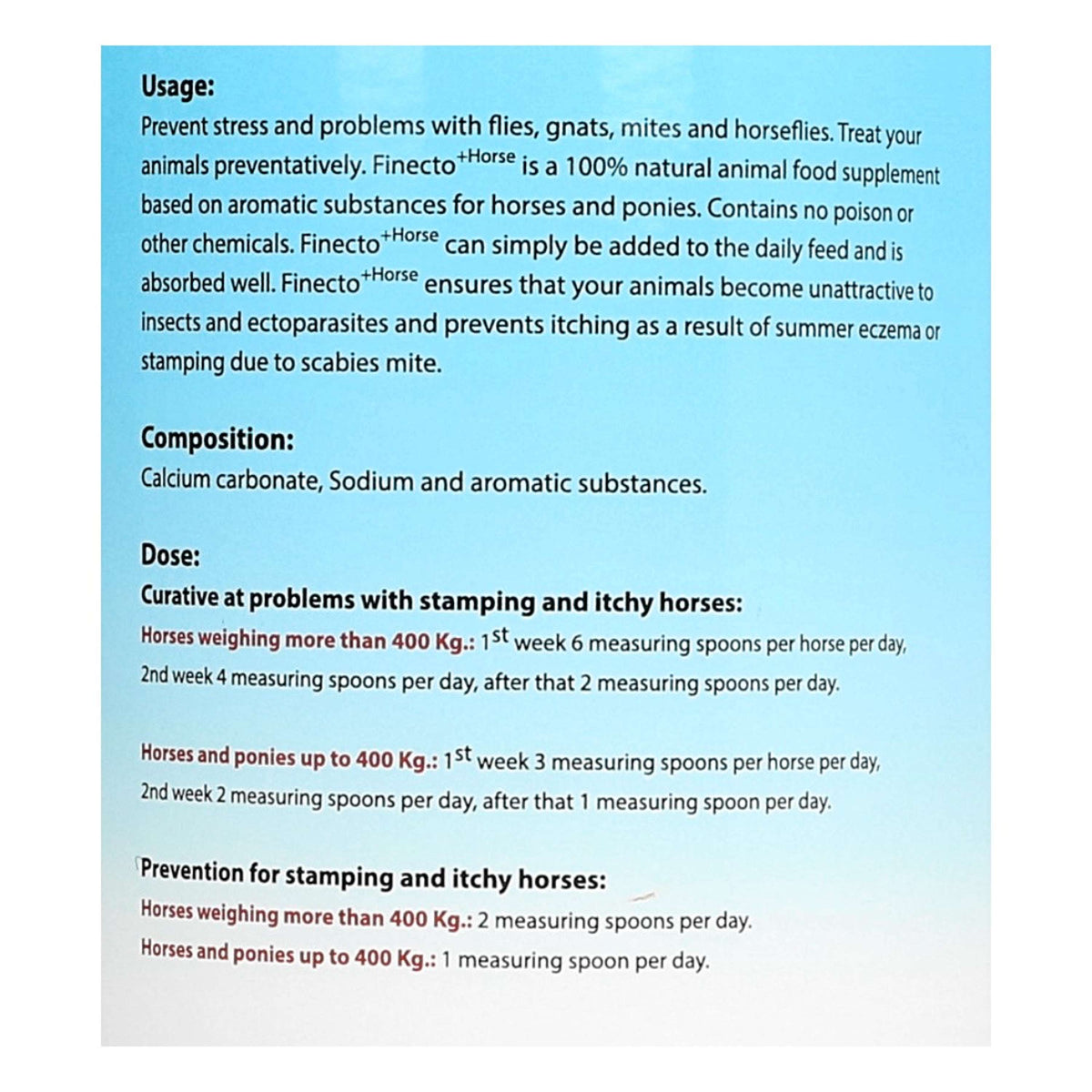 Finecto Ungeziefermittel Horse