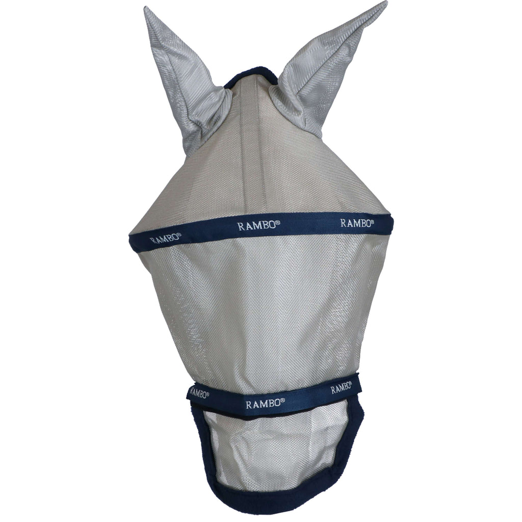 Rambo Fly Mask Plus Navy/Silber