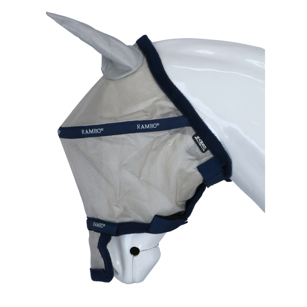 Rambo Fly Mask Plus Navy/Silber